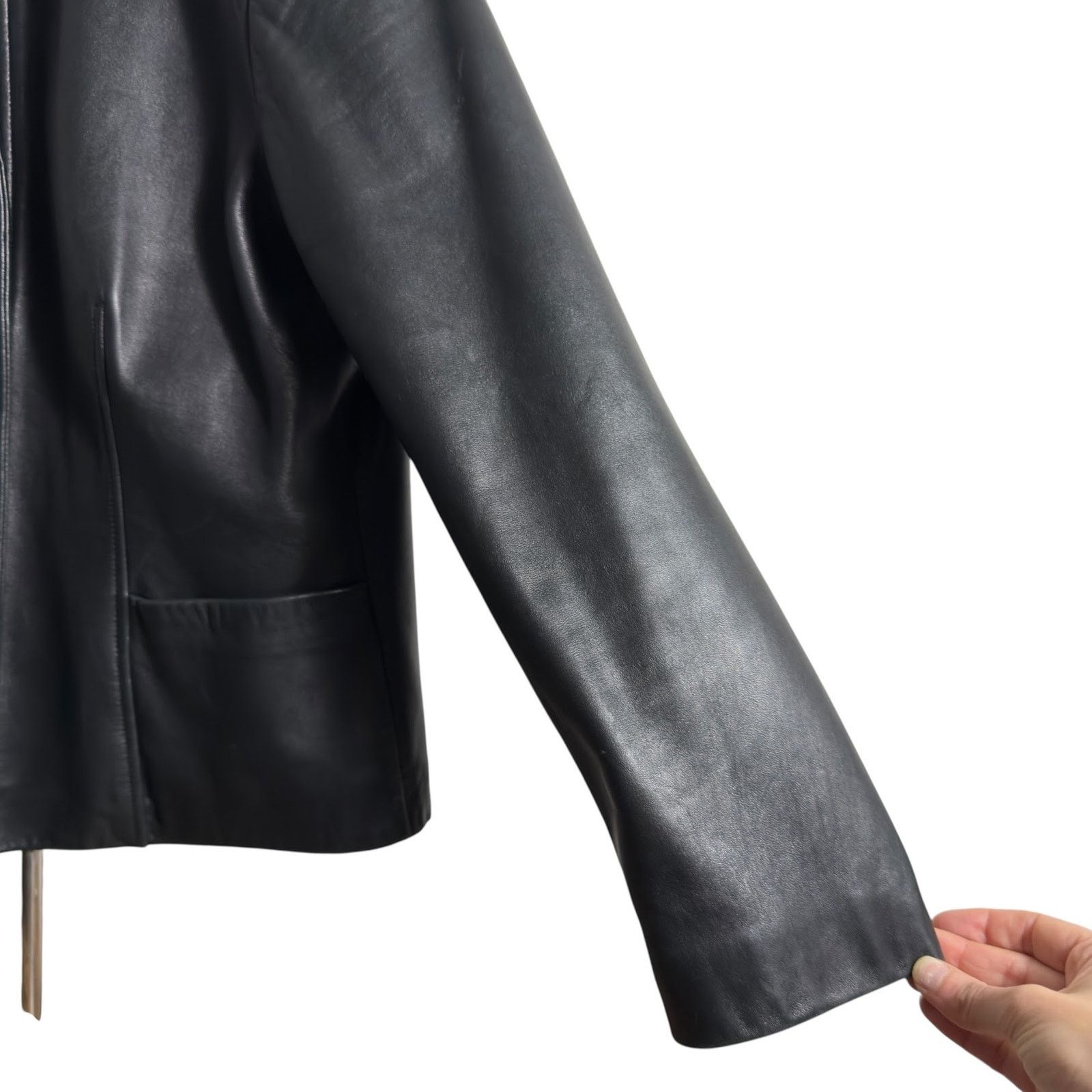 Kenneth Cole Vintage Kenneth Cole Genuine Leather Jacket in Black Womens Size M / US 6-8 / IT 42-44 - 4 Thumbnail