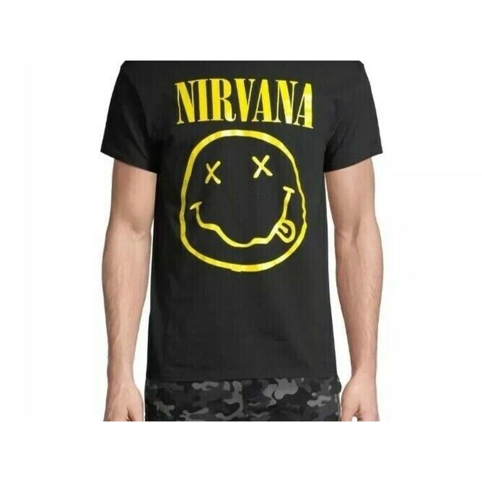 Nirvana NIRVANA Band Shirt Mens XL Black 90s Grunge Graphic Tee Y2K Size US XL / EU 56 / 4 - 1 Thumbnail