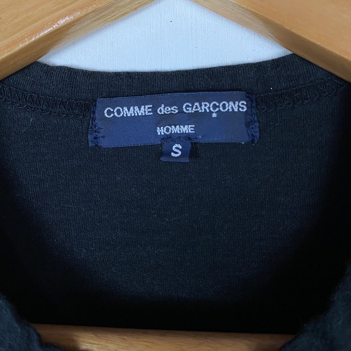 Comme des Garcons Homme AD2006 CDGH BLACK MINIMALIST TEE Size US S / EU 44-46 / 1 - 8 Thumbnail