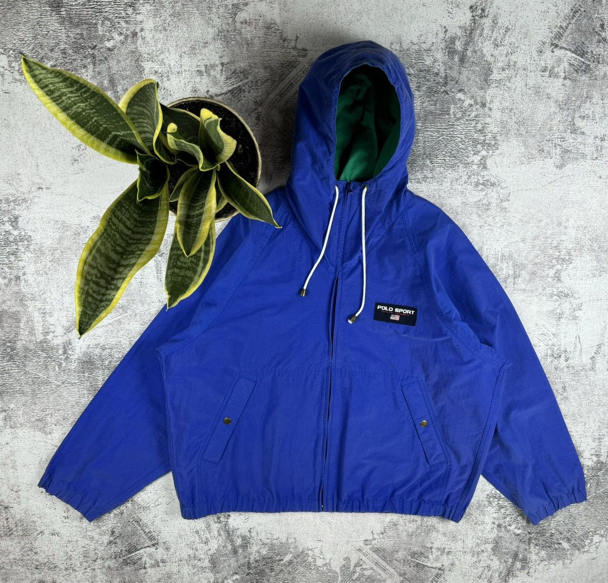 Polo Ralph Lauren 90S Polo Sport Ralph Lauren PRL Blue Active Light Jacket Size US S / EU 44-46 / 1 - 1 Thumbnail