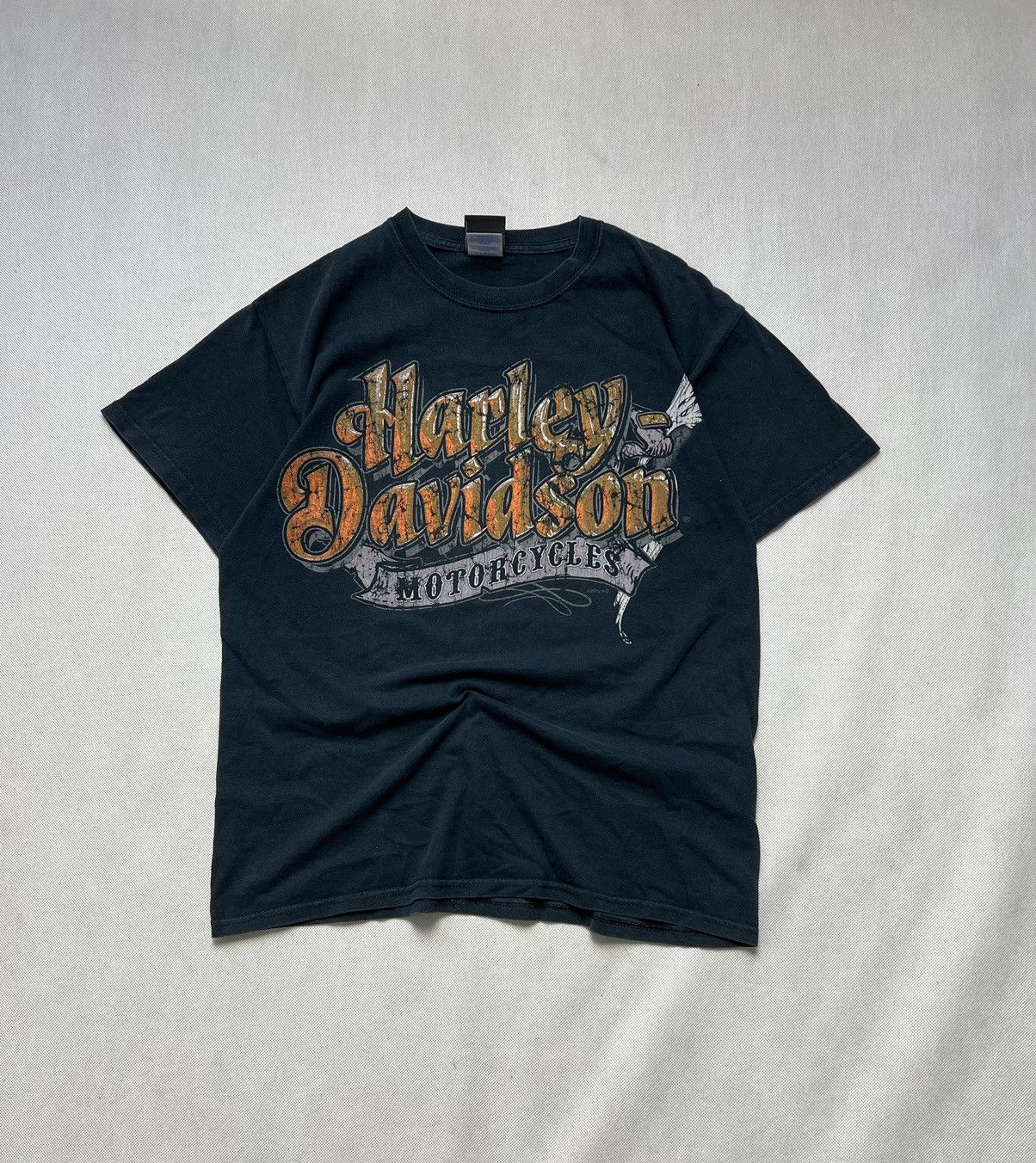 Harley Davidson × Vintage Tshirt Harley Davidson Motor Cyles England Vintage Size US M / EU 48-50 / 2 - 1 Thumbnail
