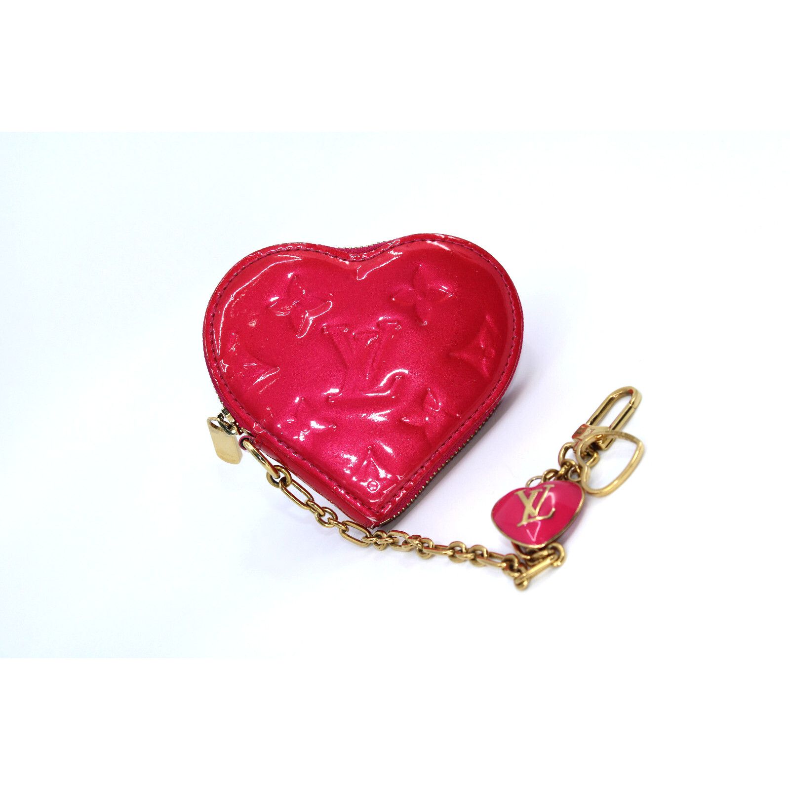 Louis Vuitton LOUIS VUITTON Porte Monet Cour M93562 Vernis Heart Coin Rose Size ONE SIZE - 1 Thumbnail
