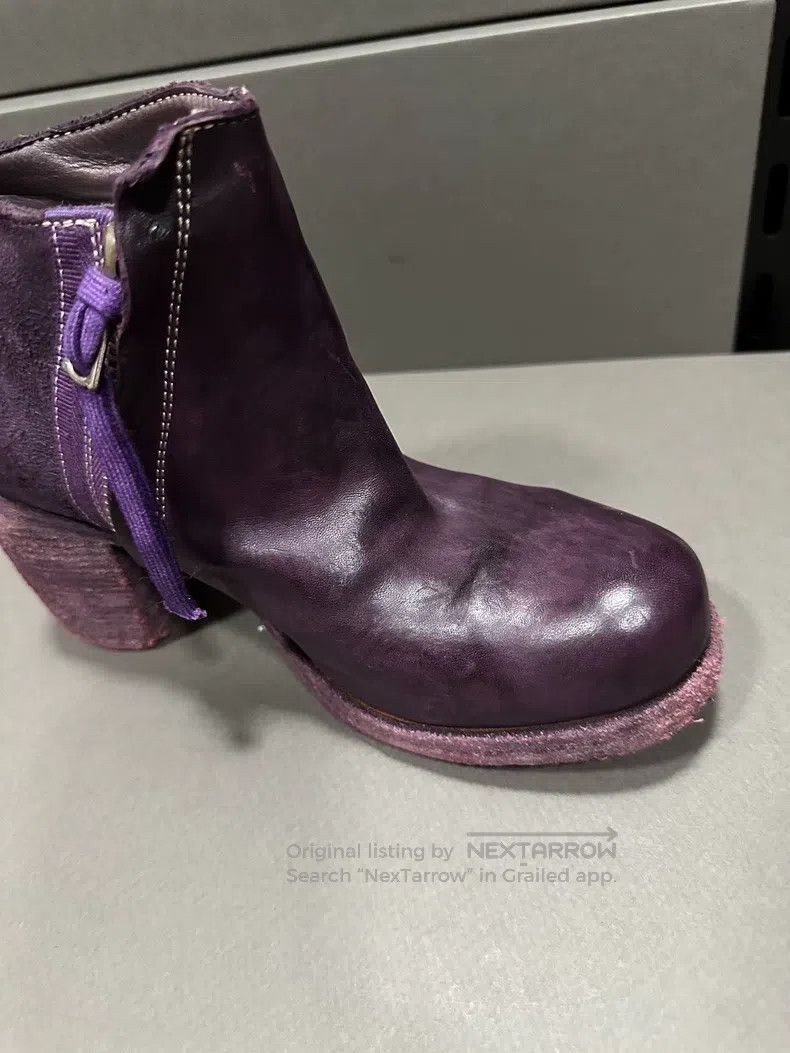 Boris Bidjan Saberi Boris Bidjan Saberi Grape purple horsehide high-heeled boo Size US 5.5 / IT 35.5 - 2 Thumbnail