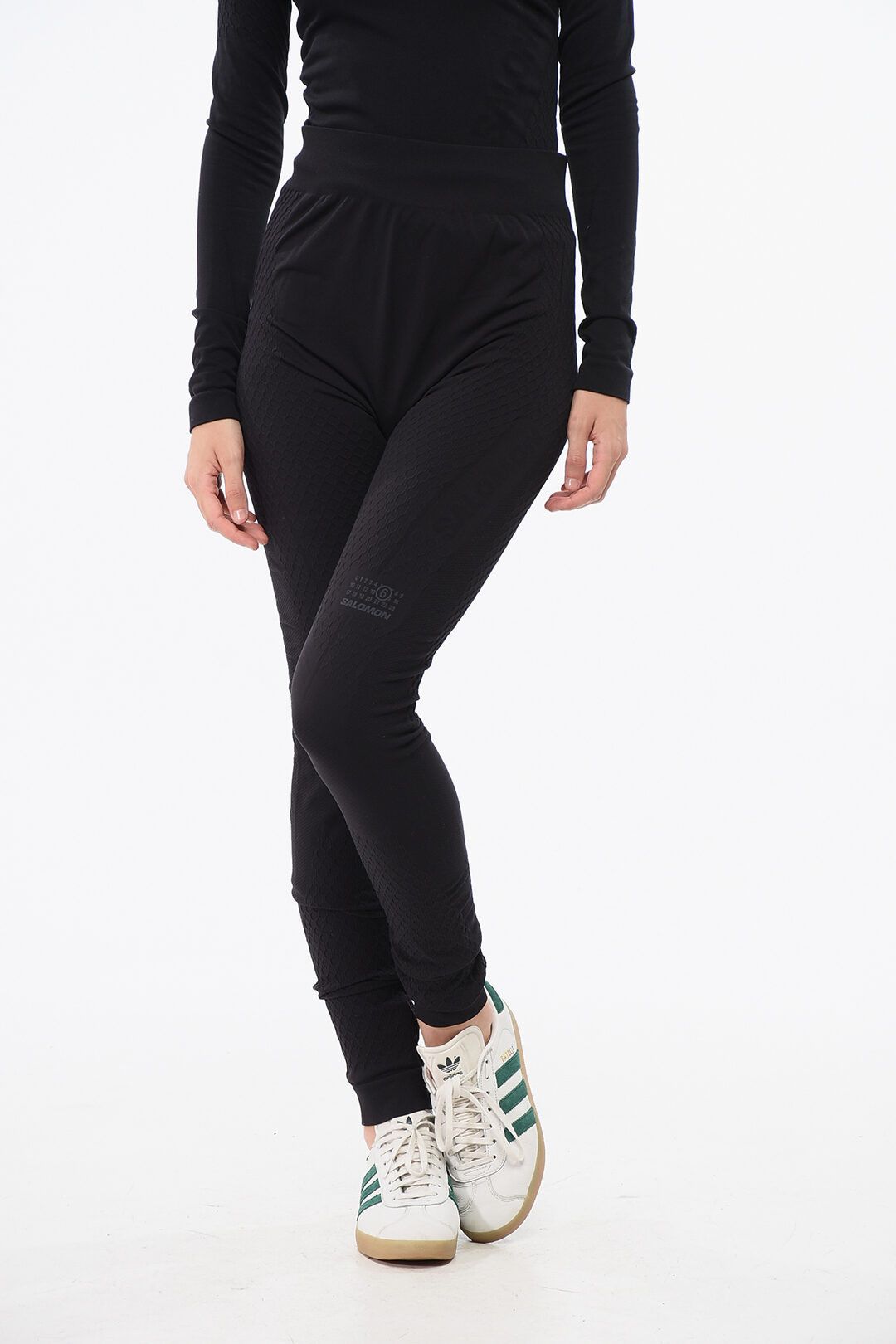 Maison Margiela og1mm0825 Nylon Leggings in Black Size 30" / US 8 / IT 44 - 1 Thumbnail