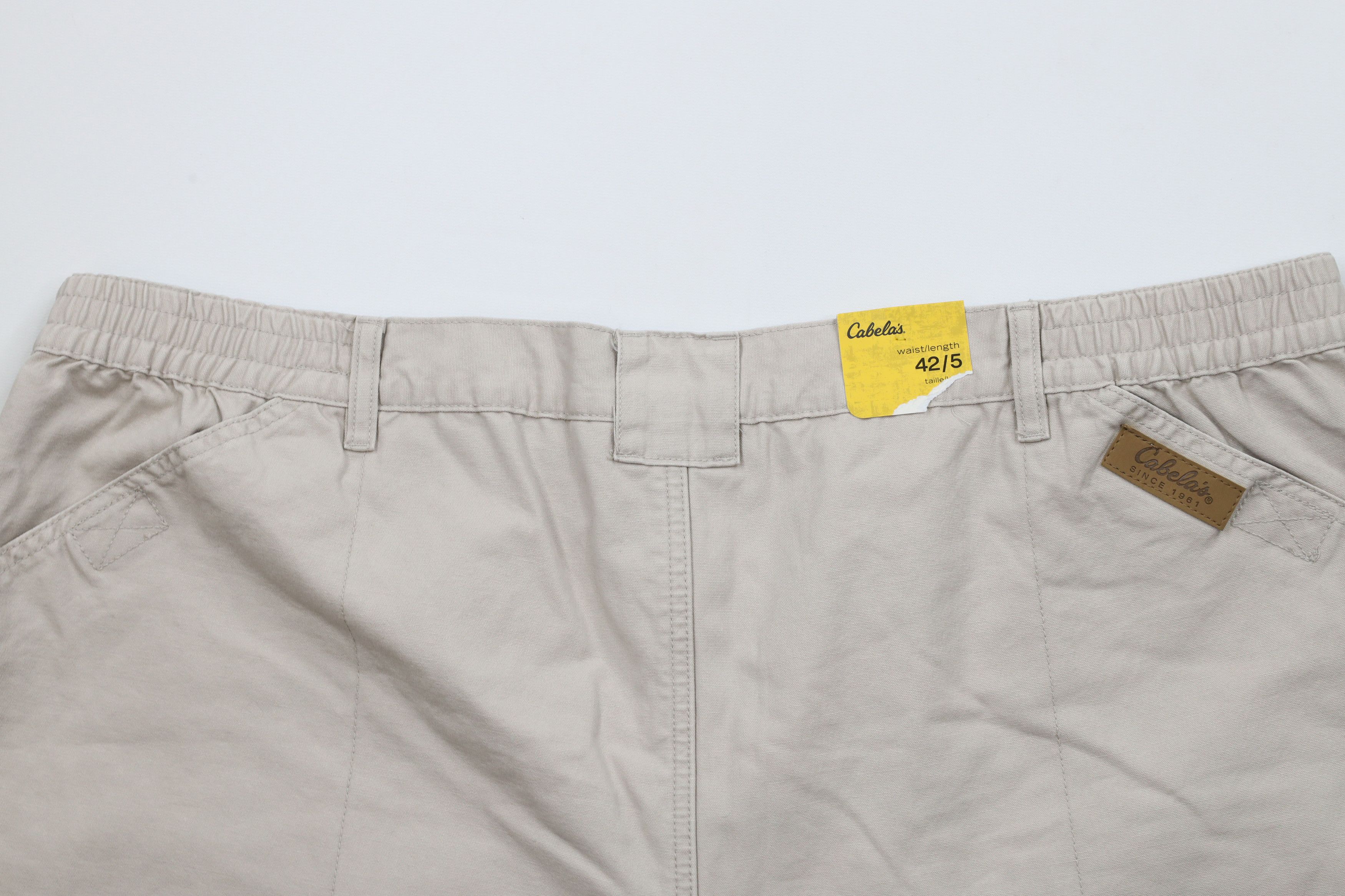 Cabelas × Vintage Deadstock Vintage Cabelas 5 Pocket Hiking Trail Shorts Beige Size US 42 / EU 58 - 8 Thumbnail