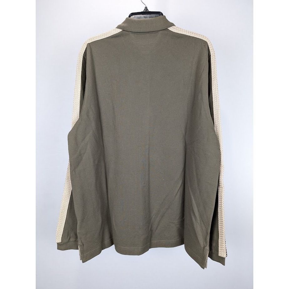 Palm Angels o1rshd1 Q:2 / PA Monogram Piquet Track Shirt in Brown Size US L / EU 52-54 / 3 - 14 Thumbnail
