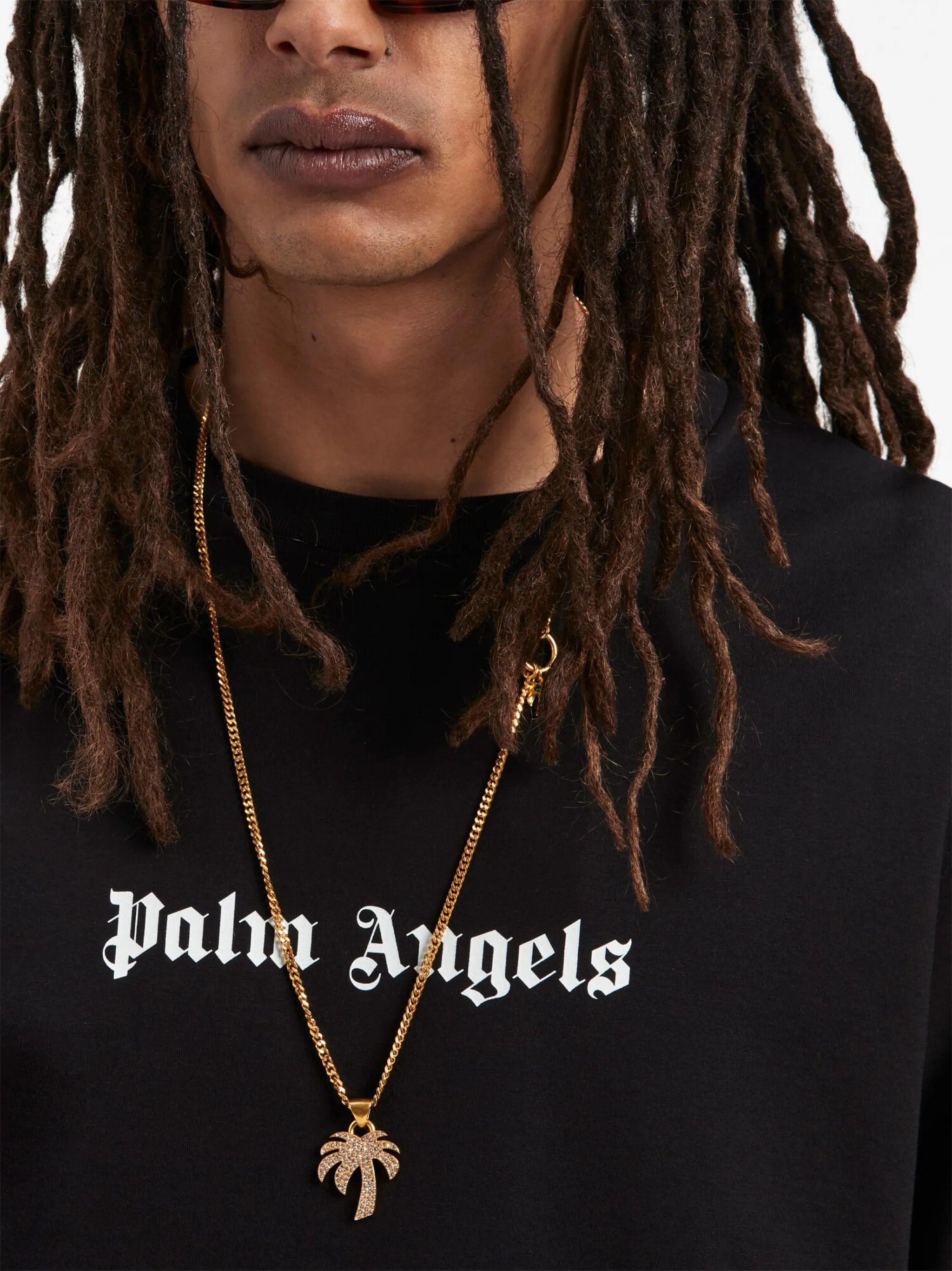 Palm Angels o1gr1nt0425 Classic Logo Slim Long Sleeve T-Shirt in Black Size US XS / EU 42 / 0 - 6 Thumbnail
