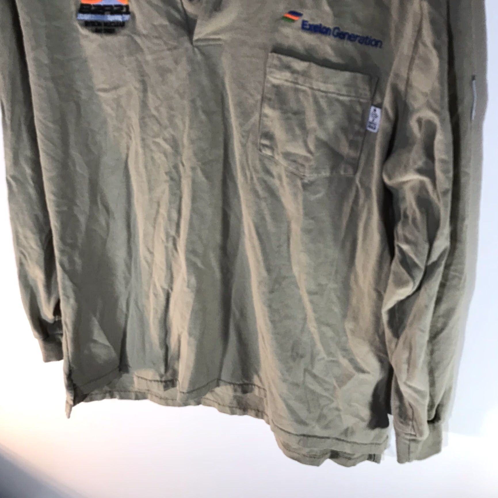 Vintage VINTAGE Tyndale USA Flame Resistant Polo Shirt Men Large Beige Casual Workwear 100% Cotton Size US L / EU 52-54 / 3 - 4 Thumbnail