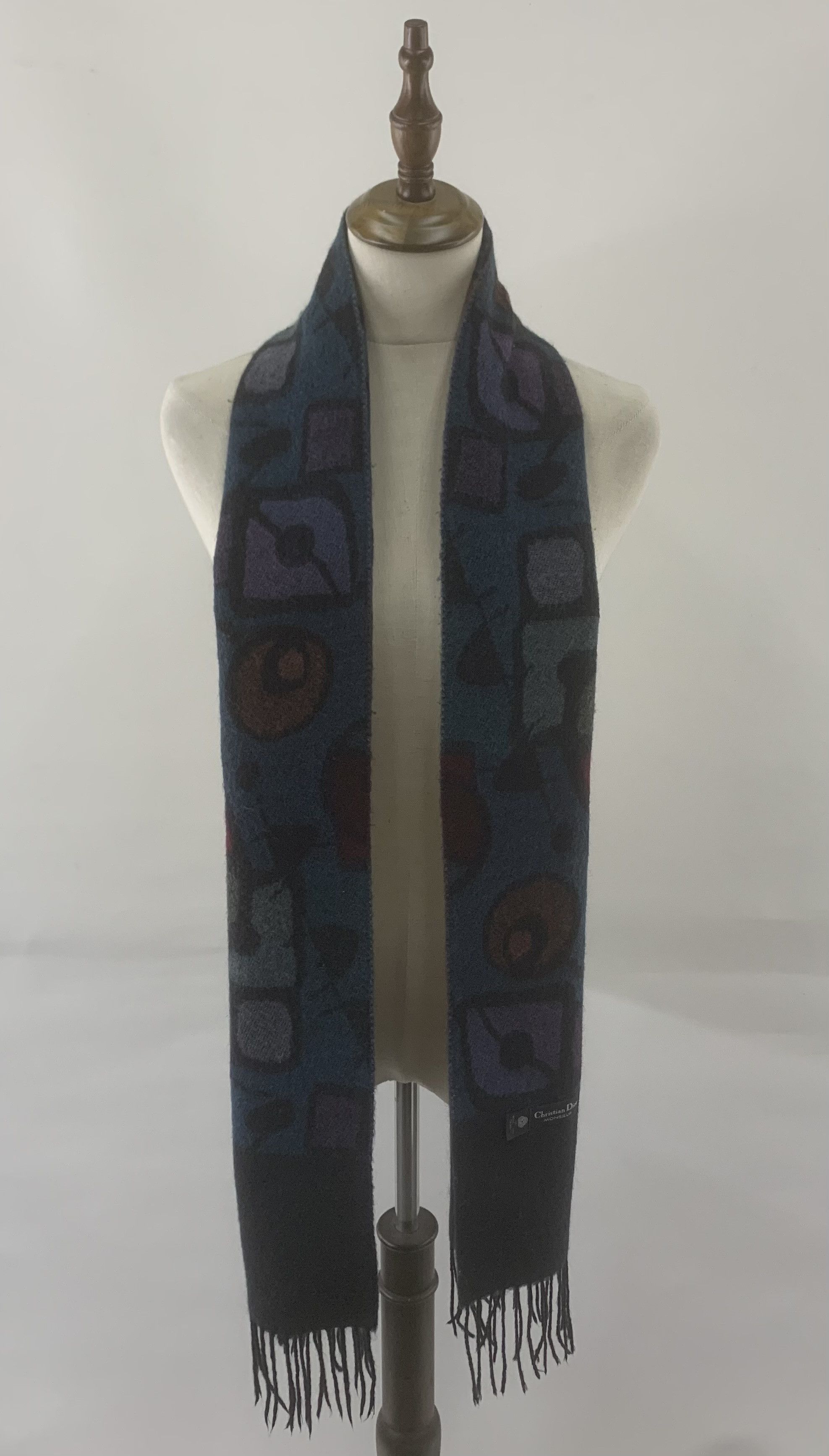 Christian Dior Monsieur Christian Dior Scarf Wool Muffler Neck Wrap BL9266 Size ONE SIZE - 1 Thumbnail