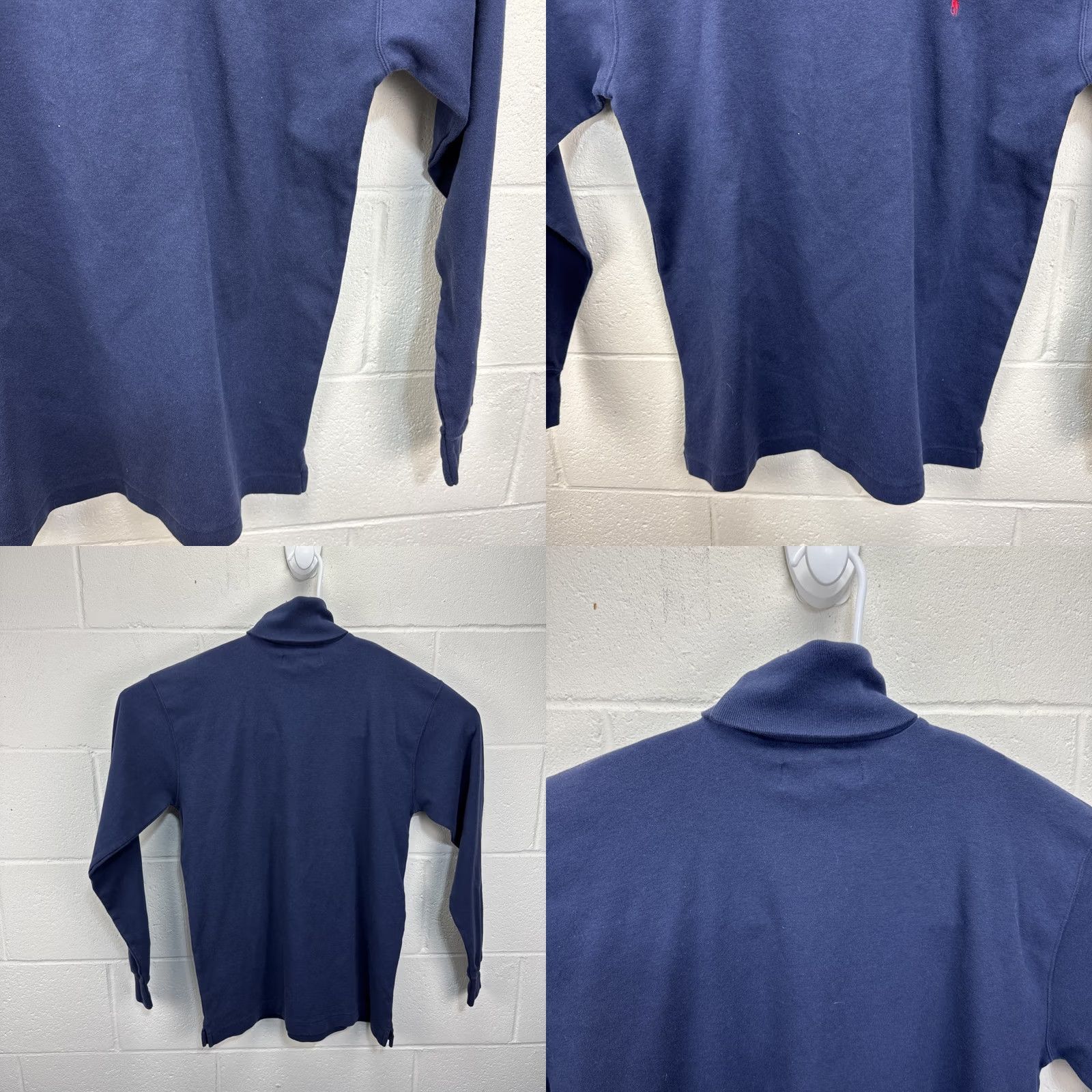 Polo Ralph Lauren VINTAGE Polo Ralph Lauren Blue Cotton Turtleneck Shirt Men’s Large Polo Pony 90s USA Regular Long Sleeve Chest 21 Shoulder 28 Size US L / EU 52-54 / 3 - 8 Thumbnail