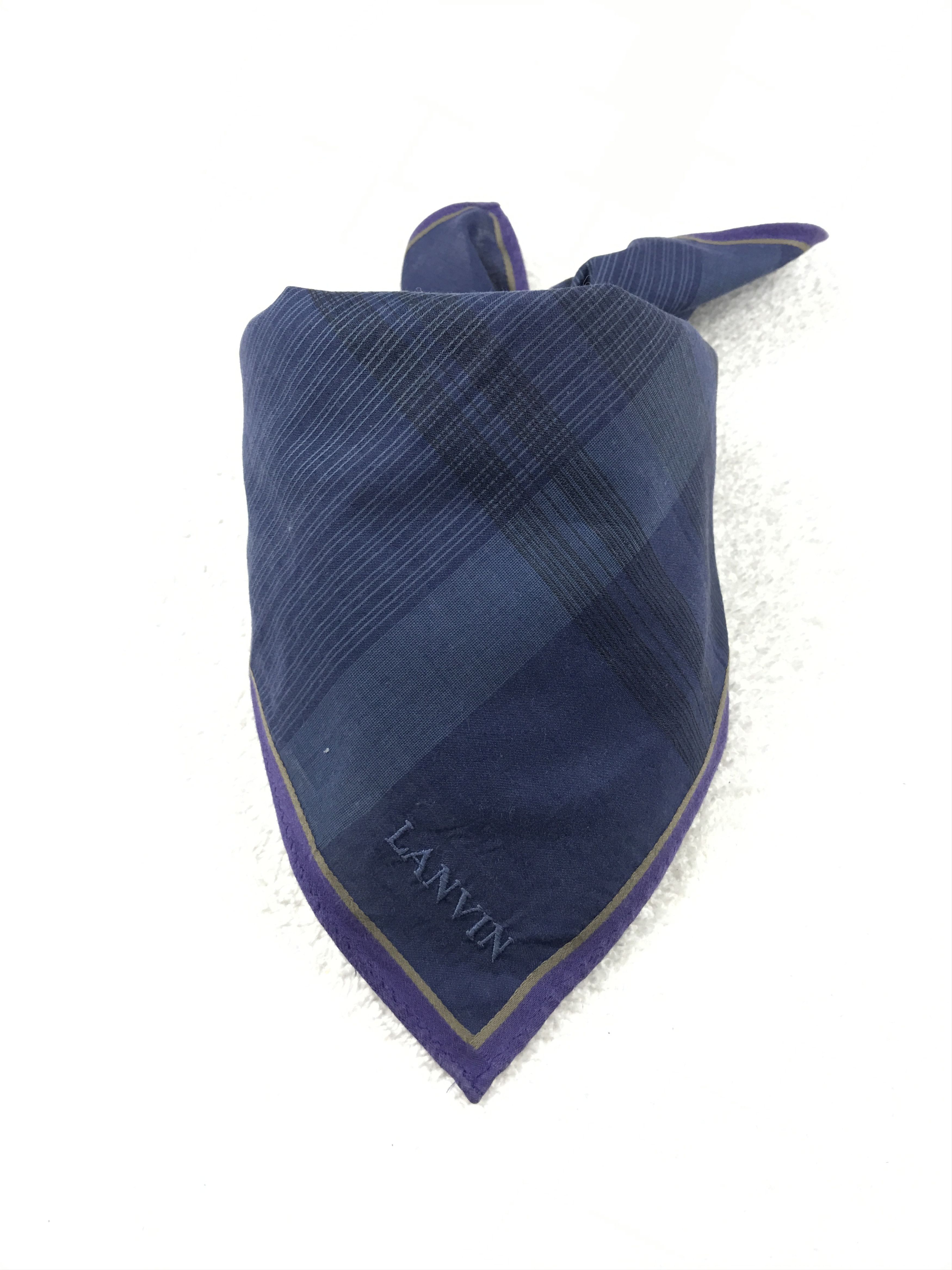 Designer × Lanvin × Vintage Vintage Lanvin Bandana Neckerchief Handkerchief Size ONE SIZE - 3 Thumbnail