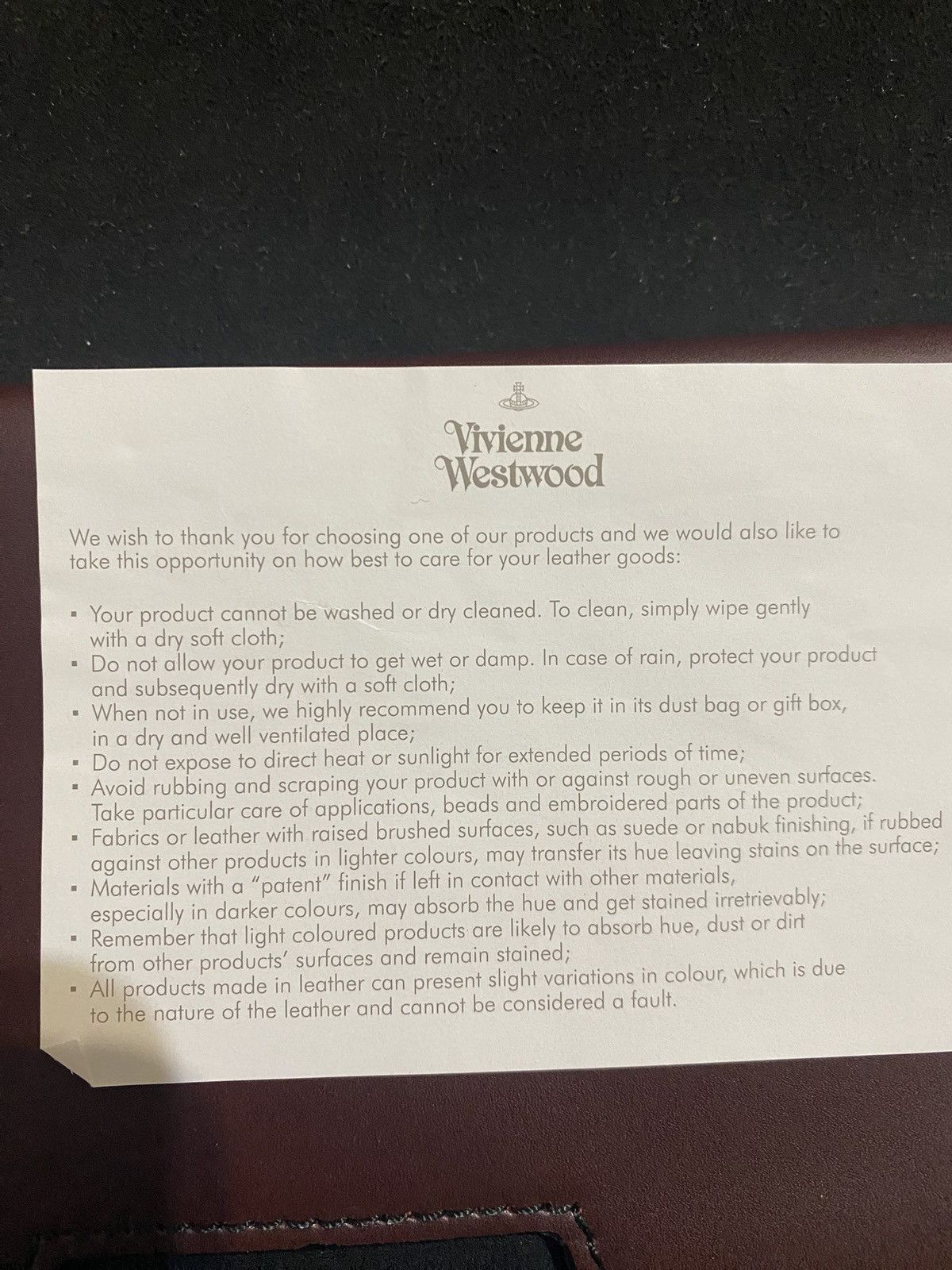 Vivienne Westwood Vivienne Westwood Anglomania Black Maroon Leather Clutch Size ONE SIZE - 7 Thumbnail