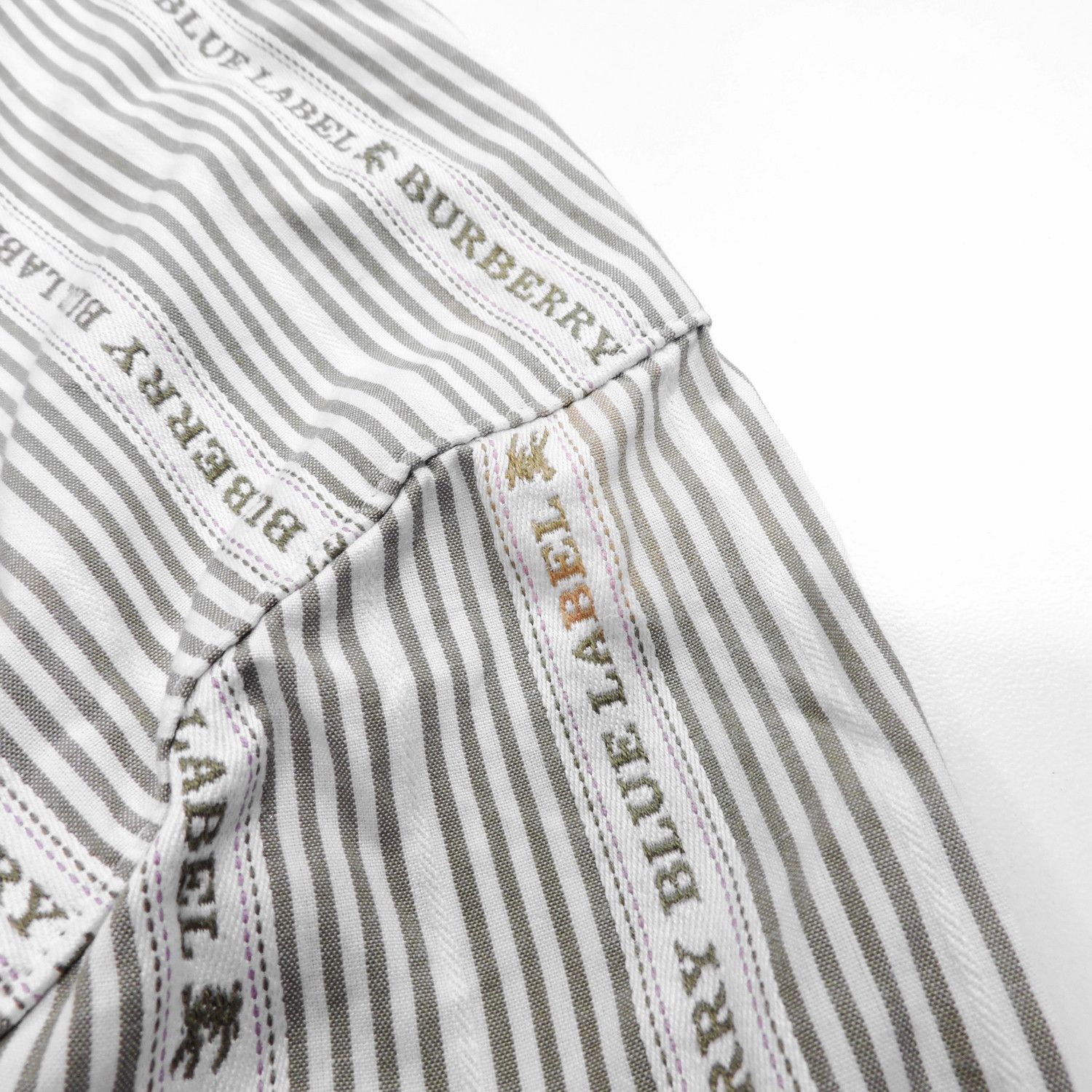 Burberry BURBERRY BLUE LABEL STRIPED MONOGRAM LONG SLEEVE SHIRT Size XS / US 0-2 / IT 36-38 - 15 Thumbnail