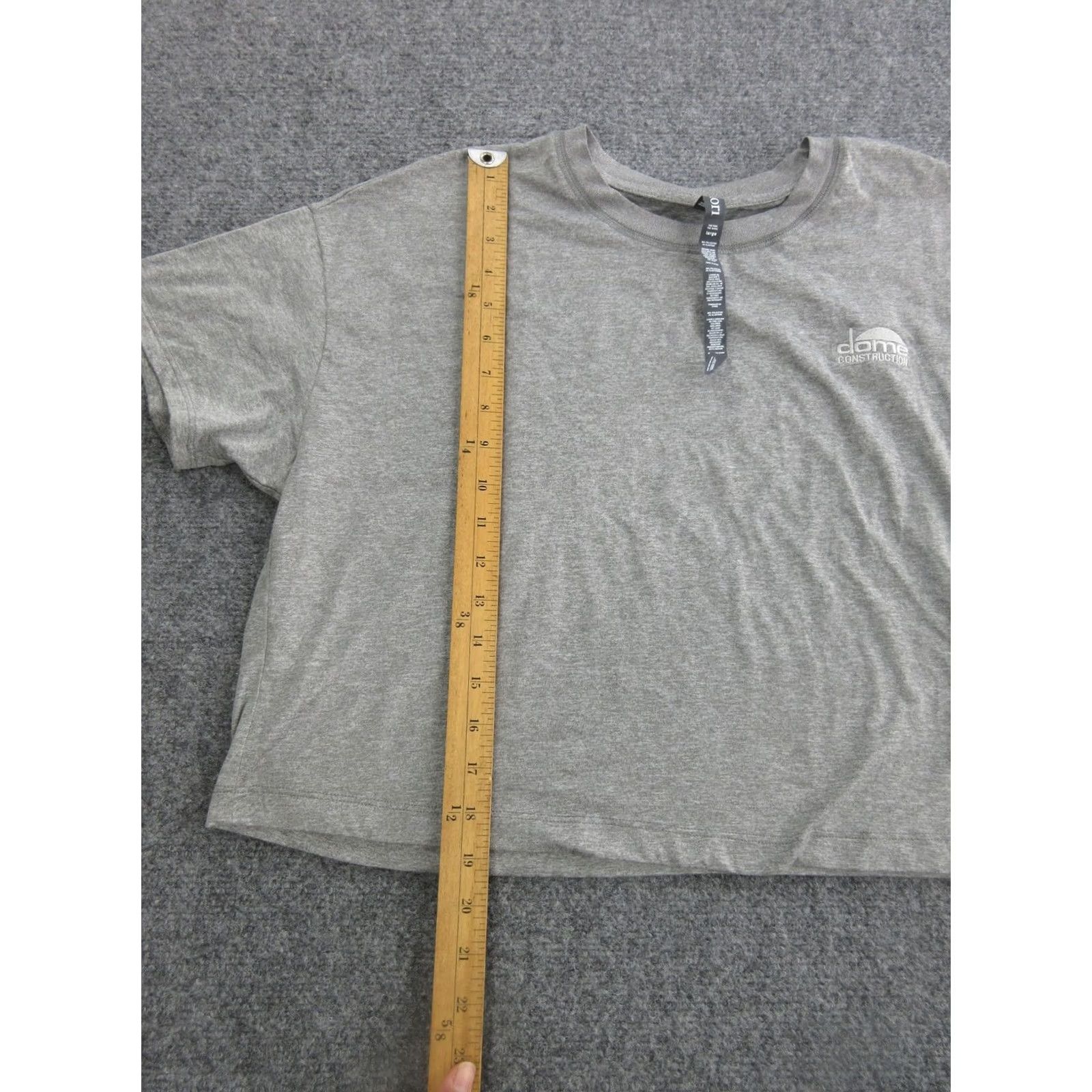 Vuori Vuori Shirt Womens L Gray Short Sleeve Crewneck Crop Basic Construction Logo Size L / US 10 / IT 46 - 6 Thumbnail