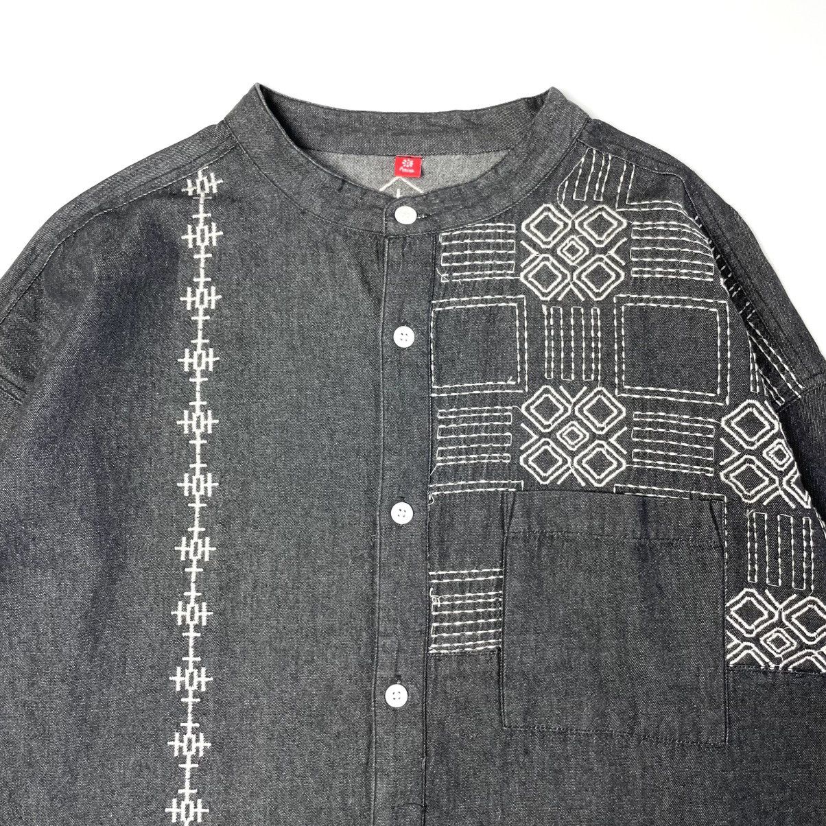Designer × Japanese Brand Amina Embroidery Round Collar Shirt Kapital Style Size US XL / EU 56 / 4 - 3 Thumbnail