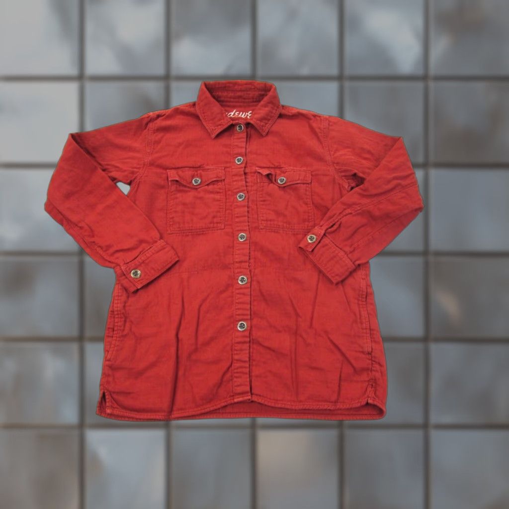 Madewell VINTAGE Madewell Shirt Womens XS Red Orange Shacket Boho Western Indie Herringbone Size XS / US 0-2 / IT 36-38 - 1 Thumbnail