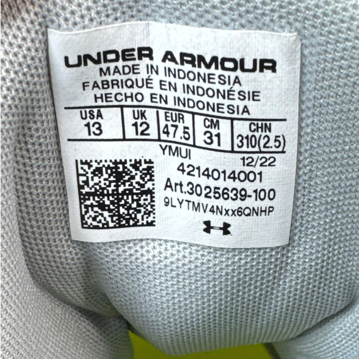 Under Armour Under Armour Command MC Mid White Lacrosse Cleats Mens Sz 13 Size US 13 / EU 46 - 10 Thumbnail