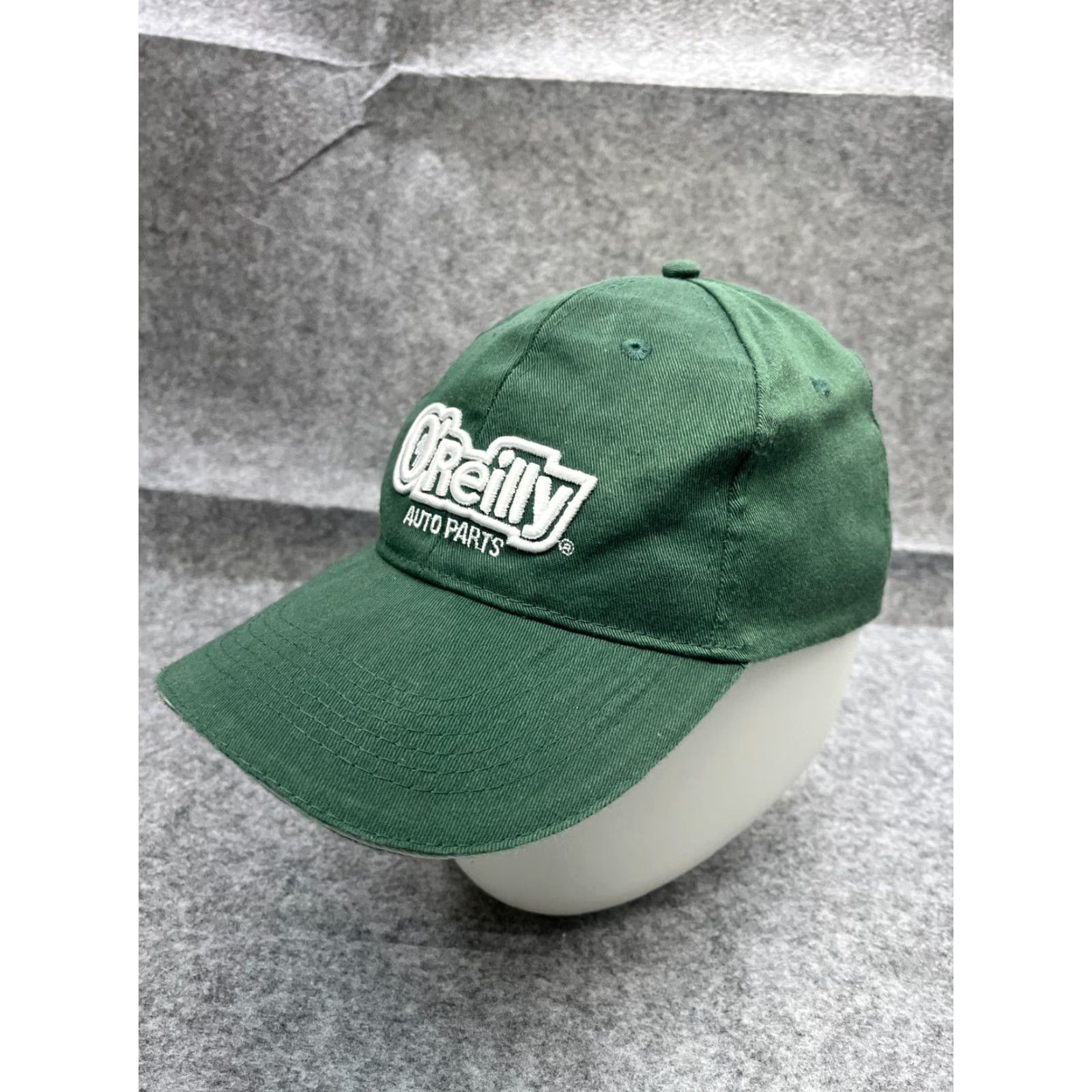 Vintage O'Reilly Auto Parts Hat Cap Strap Back Adult One Size Green Cotton Blend Baseball Cap Mens Size ONE SIZE - 4 Thumbnail