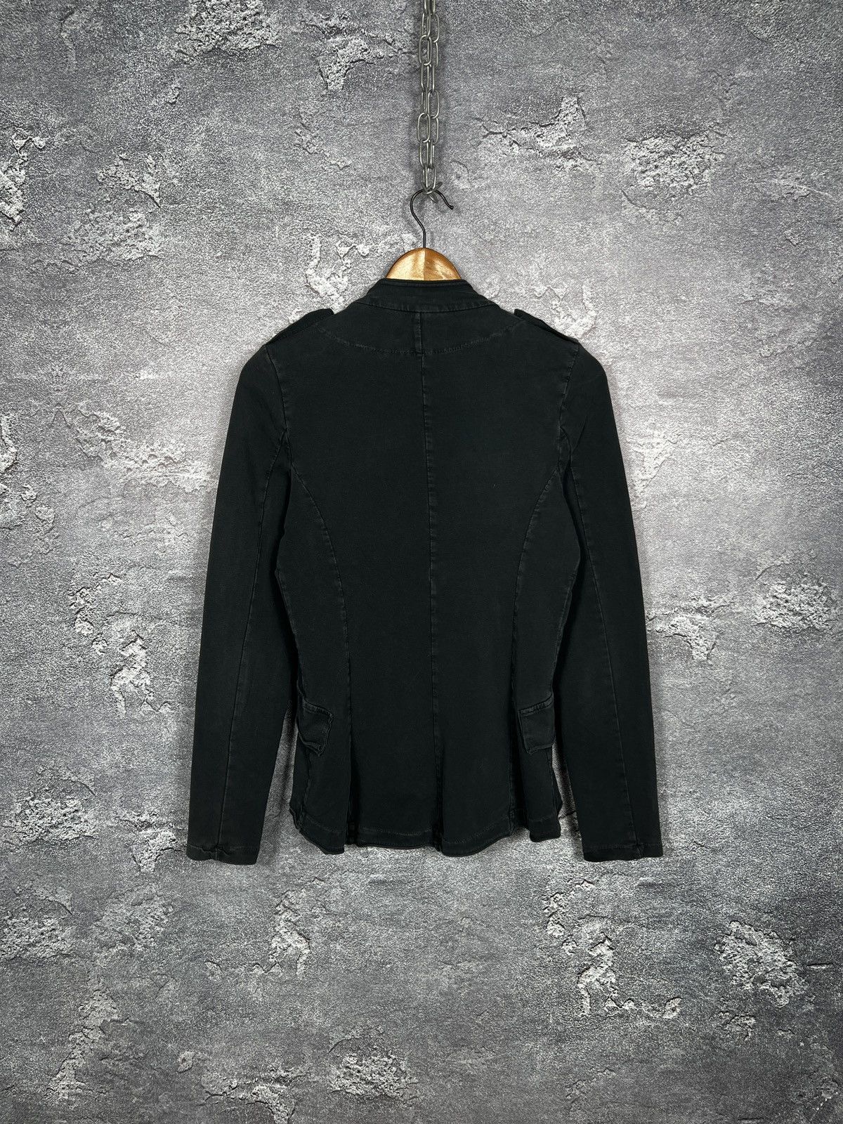 Hysteric Glamour 00s Military Napoleon Washed Jacket Gothic Balmain Style Size M / US 6-8 / IT 42-44 - 8 Thumbnail