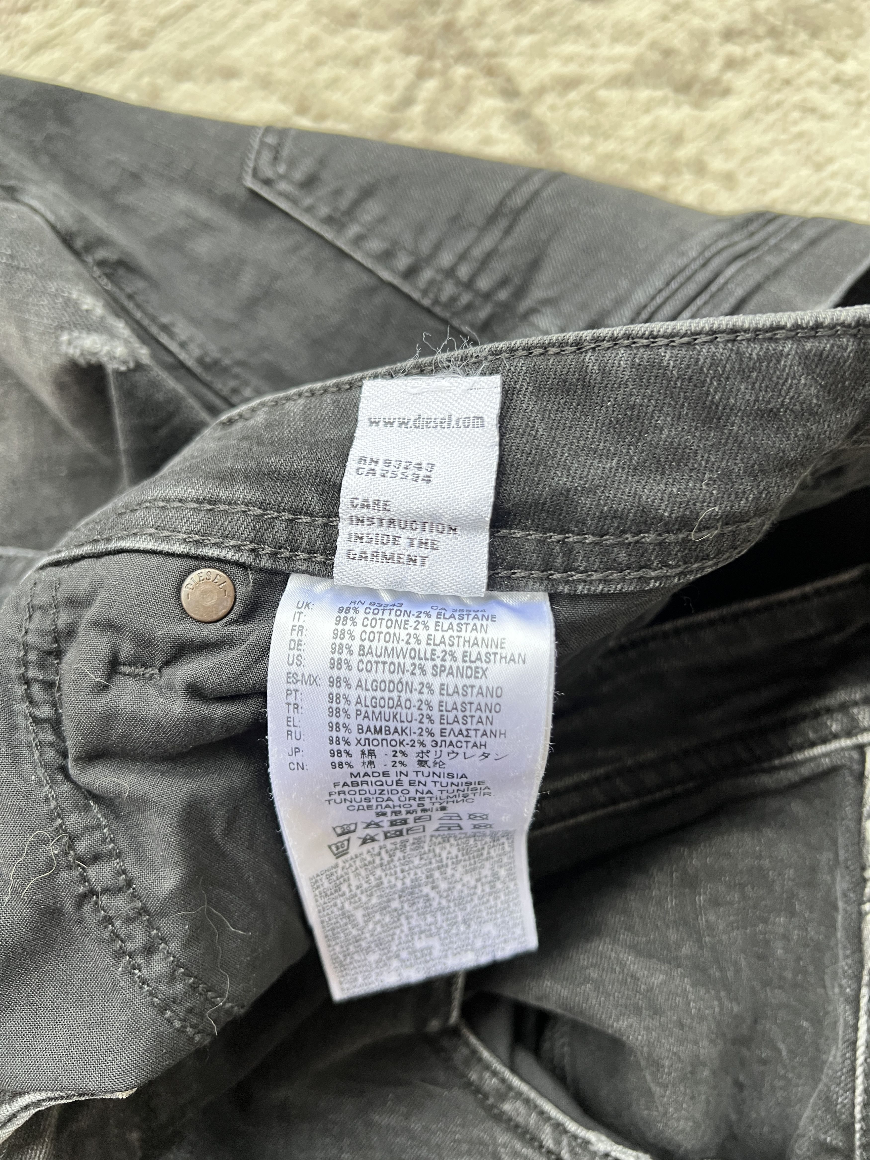 Diesel Diesel Krayver Regular Slim-Carrot Stretch Jeans Size US 32 / EU 48 - 7 Thumbnail