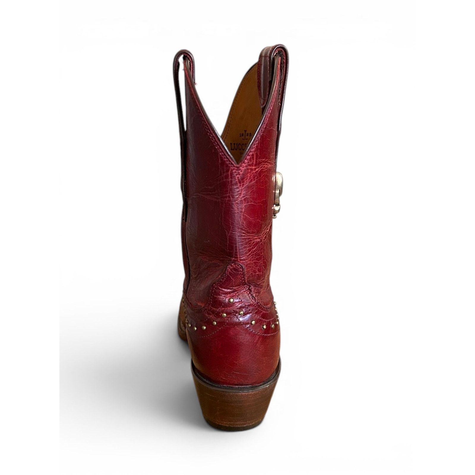 Lucchese Rare Lucchese Classic Filigree Brass Snip Toe Boot Sz 7 Size US 7 / IT 37 - 6 Thumbnail