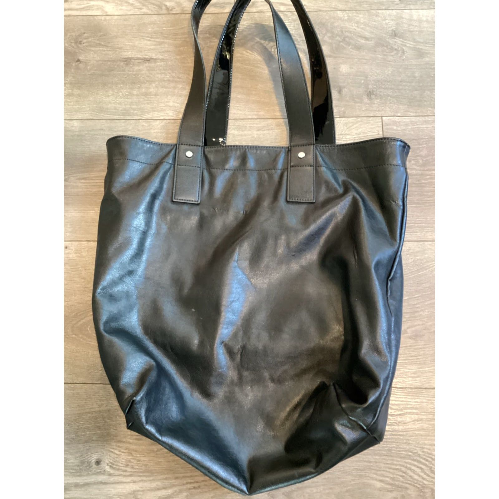 Lululemon LuluLemon Dream Big Black Tote Double Handle Shopping Bag Size ONE SIZE - 3 Thumbnail