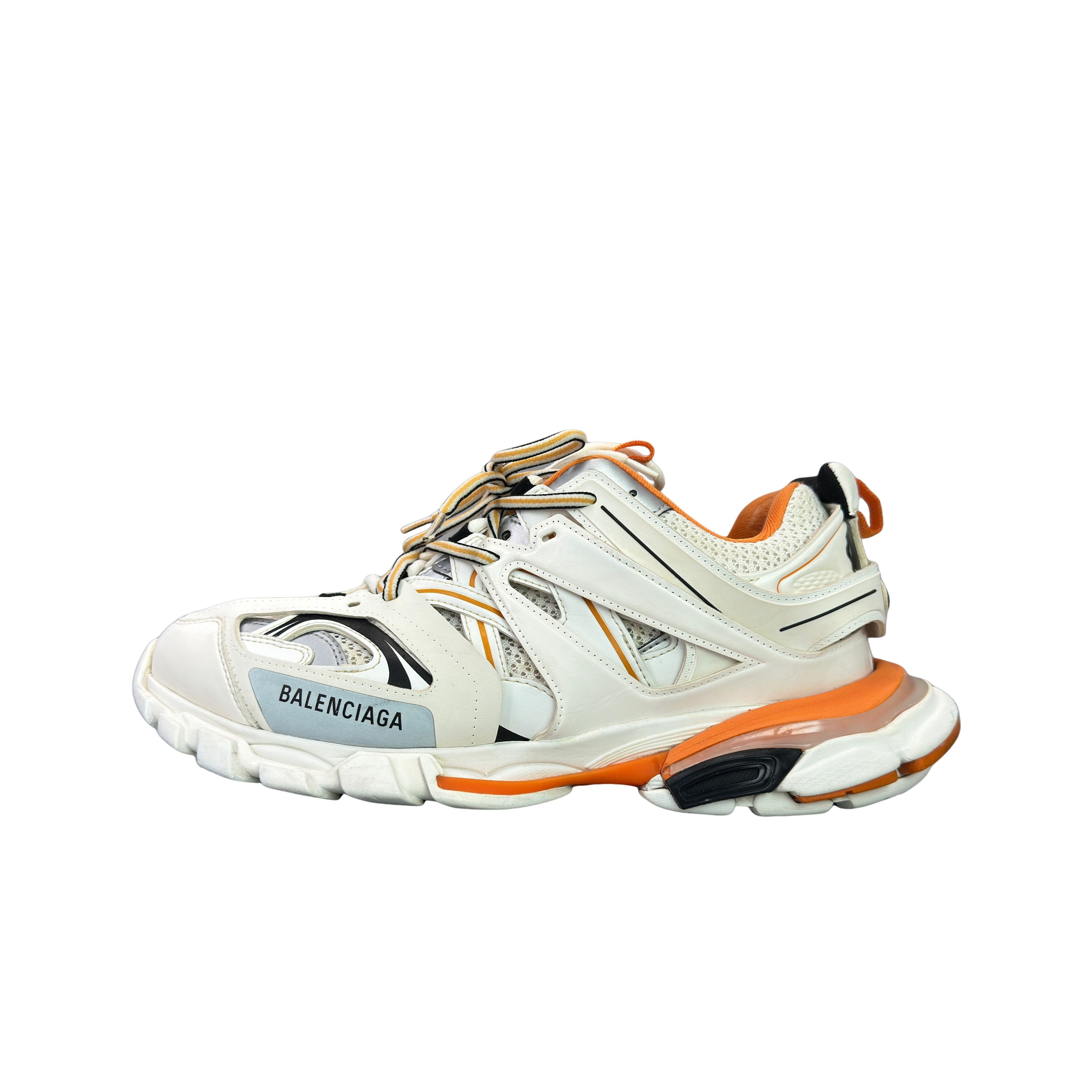 Balenciaga Balenciaga White Orange Track Sneakers US 11 Size US 11 / EU 44 - 1 Thumbnail
