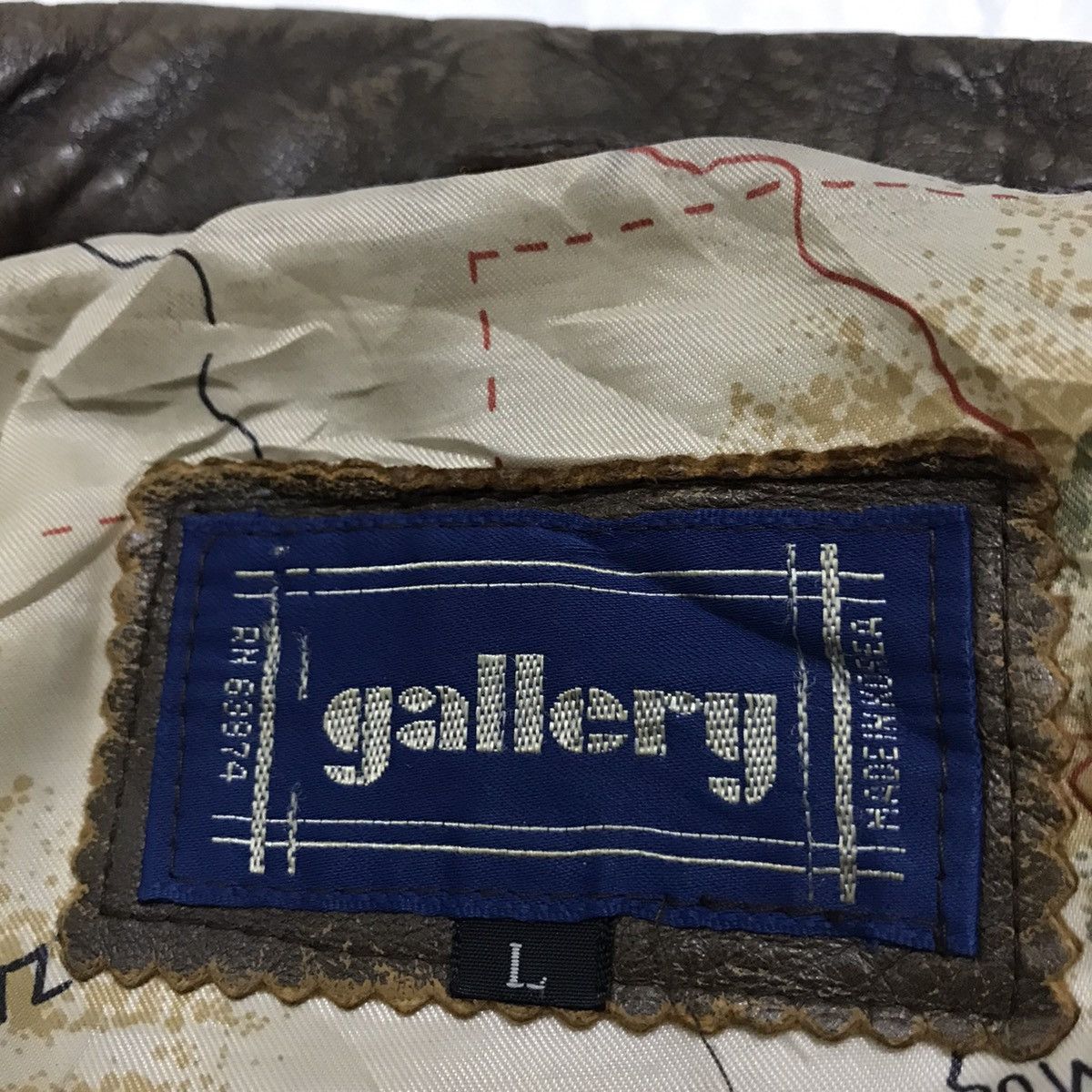 Genuine Leather Vintage gallery leather jacket Size US L / EU 52-54 / 3 - 14 Thumbnail