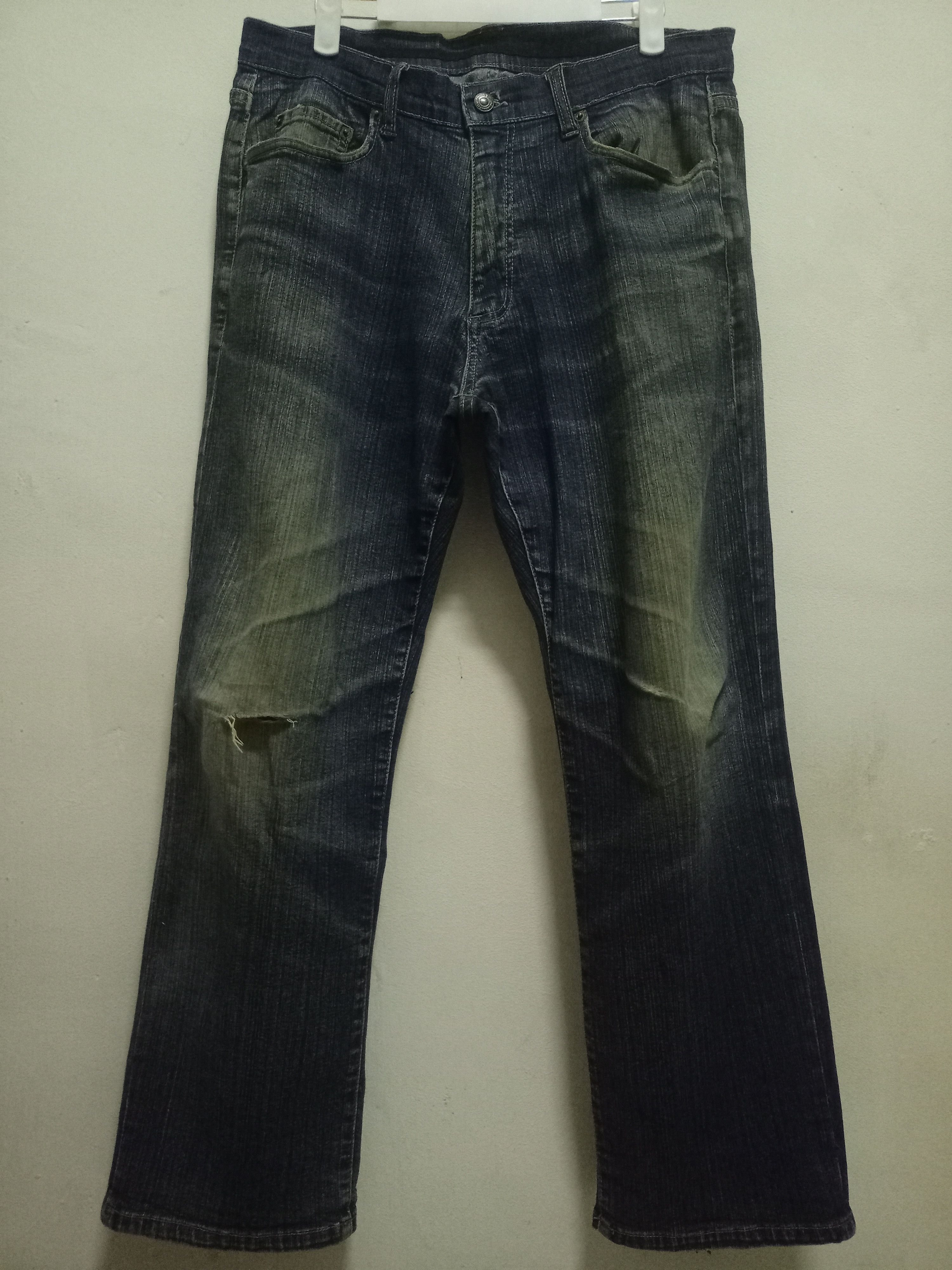Japanese Brand Vintage Japanese Brand Mud Wash Loose Denim Pants Size US 32 / EU 48 - 1 Thumbnail