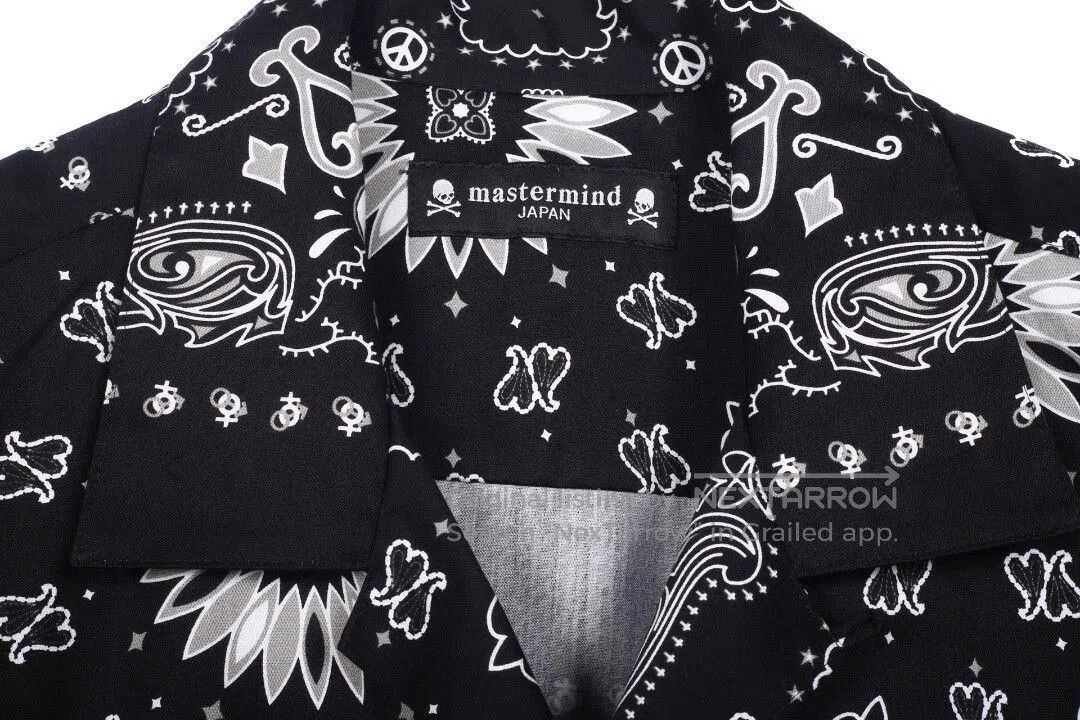 Mastermind Japan Black Patterned Long Sleeve Shirt. Size US S / EU 44-46 / 1 - 5 Thumbnail