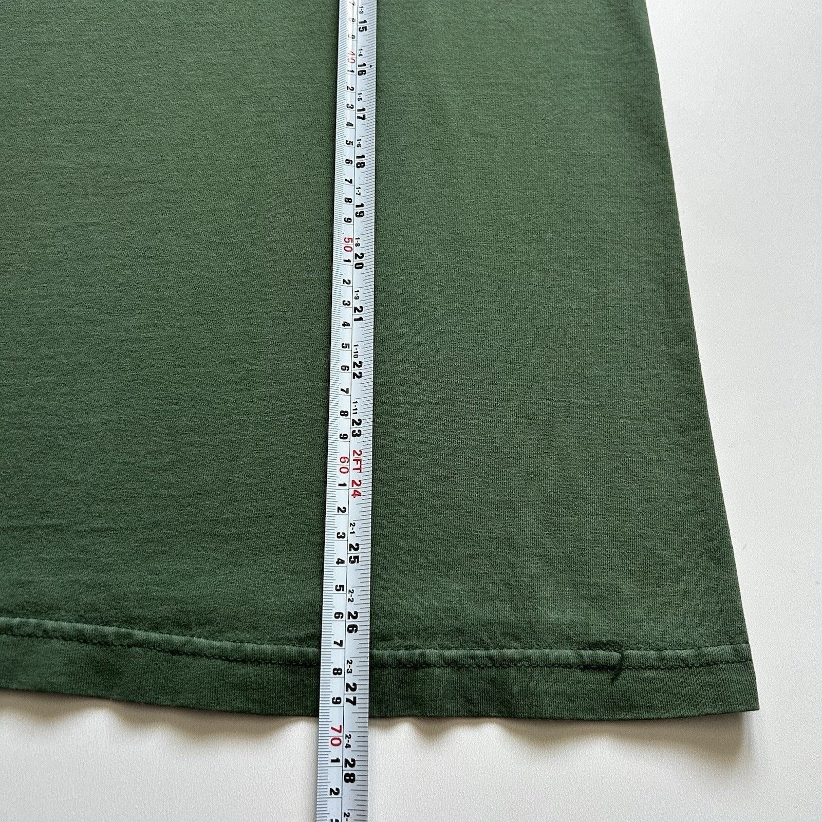 Vintage Vintage 90s Faded Green Blank Pocket T-Shirt Medium USA Made Size US M / EU 48-50 / 2 - 5 Thumbnail