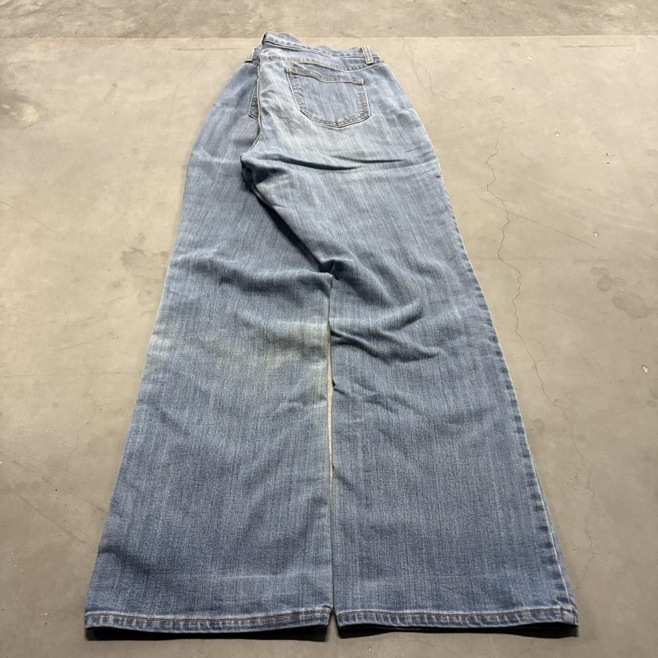Old Navy Crazy Vintage Y2K/2000s WideLeg Old Navy Sweetheart Light wash Denim Jeans! Size US 32 / EU 48 - 4 Thumbnail