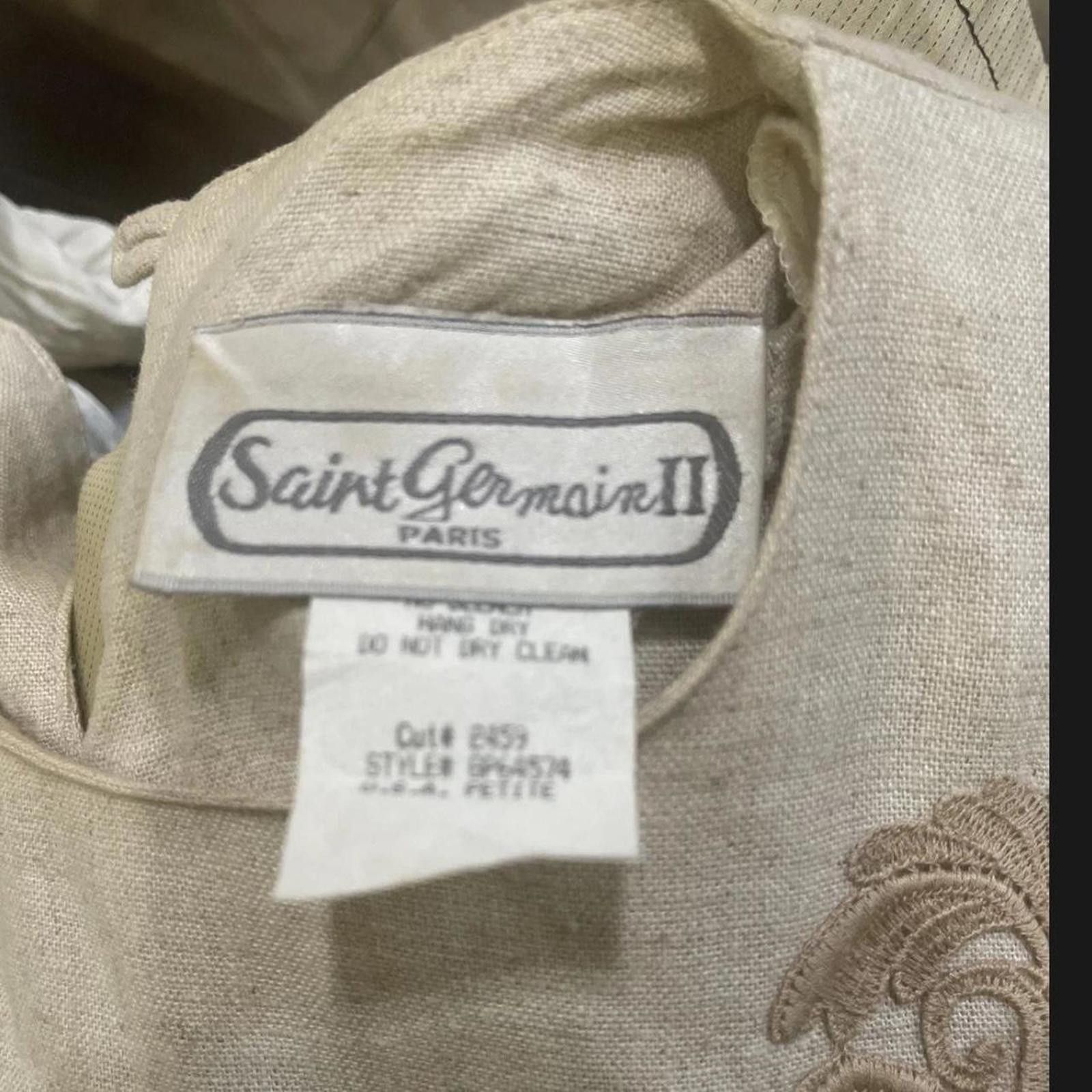Other Vintage Saint Germain Paris Women’s Medium Linen Blend Size M / US 6-8 / IT 42-44 - 3 Thumbnail