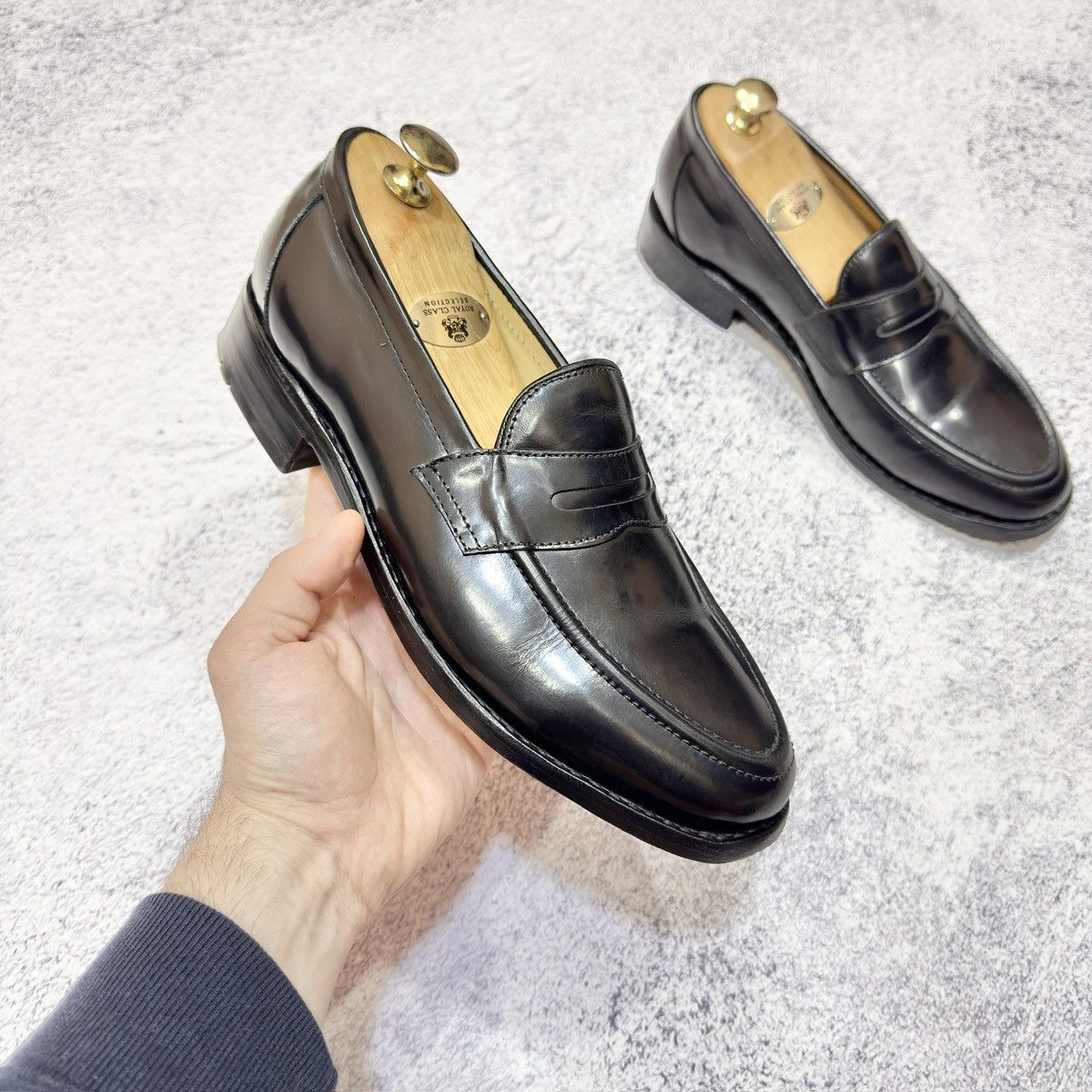 Designer × Handmade Samuel Windsor Penny Loafers US9 UK8 EU42 Size US 9 / EU 42 - 4 Thumbnail
