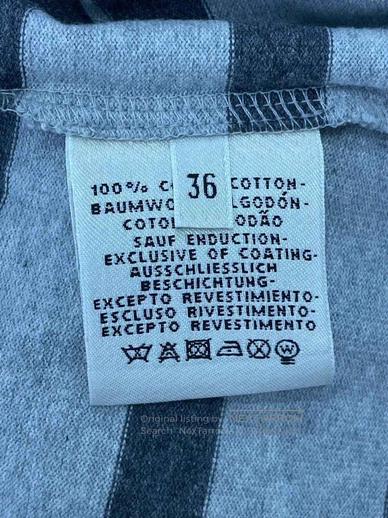 Hermes Hermes Gray Color Blocked Printed Striped T-Shirt Size XS / US 0-2 / IT 36-38 - 5 Thumbnail