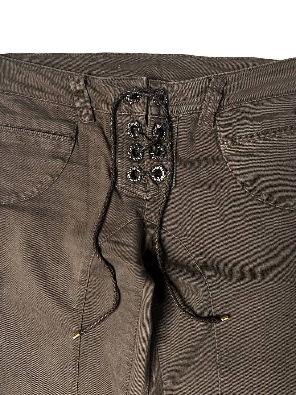 Roberto Cavalli Rare Roberto Cavalli Lace Up Skinny Long Jeans Size US 28 / EU 44 - 3 Thumbnail