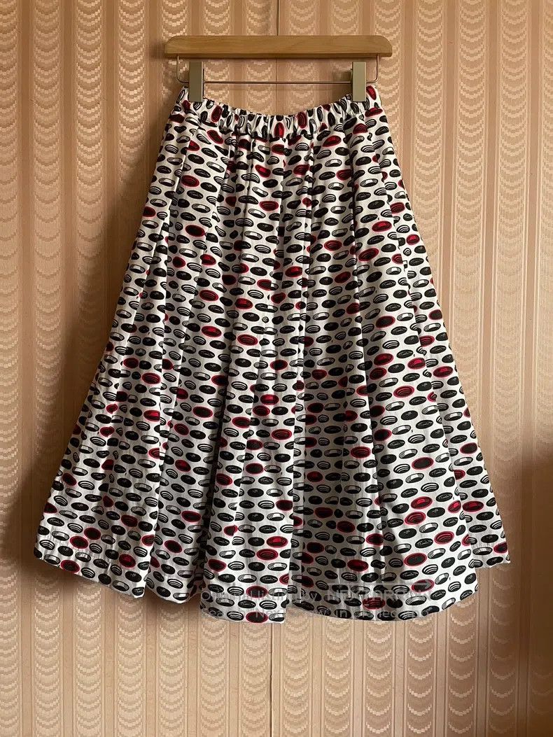 Other Comme Des Garcons size XS Dark Black Polka Dot Stone Print Size 23" - 1 Thumbnail