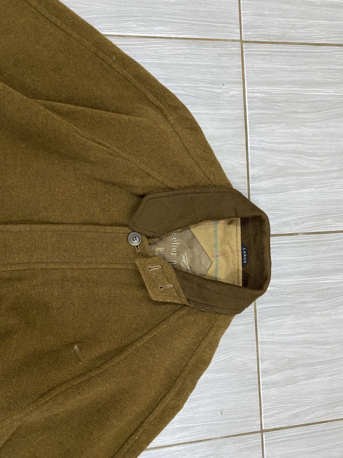 Vintage Vtg 80s Wool Cashmere Jacket Brown - Atelier Pie Monte Size US L / EU 52-54 / 3 - 7 Thumbnail