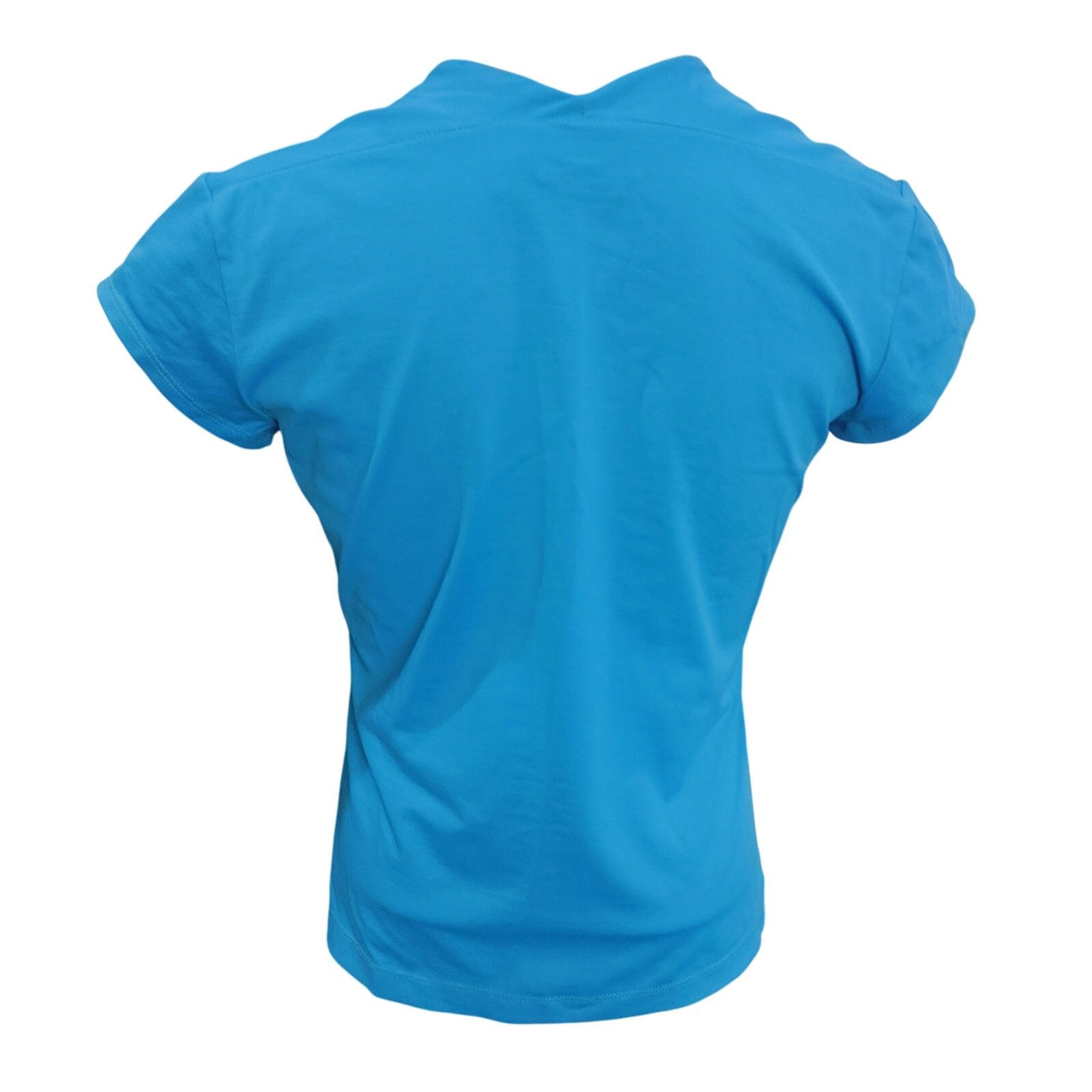 Chicos Chico's Women's 1 Bright Blue V-Neck Casual Tee Size M / US 6-8 / IT 42-44 - 2 Thumbnail