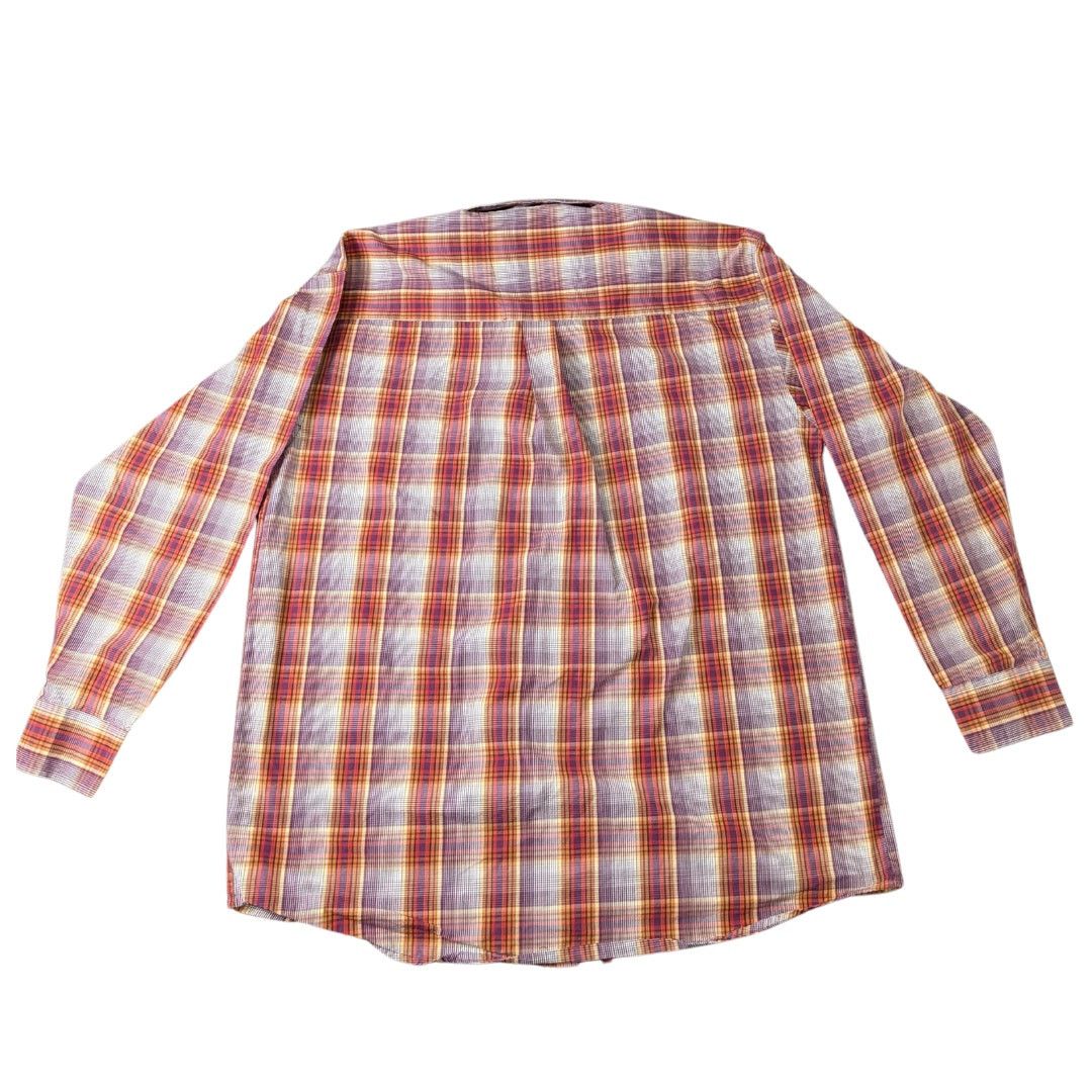 Wrangler Wrangler Long-Sleeve Wide Pattern Plaid Button-Down|Men's XL Size US XL / EU 56 / 4 - 2 Thumbnail