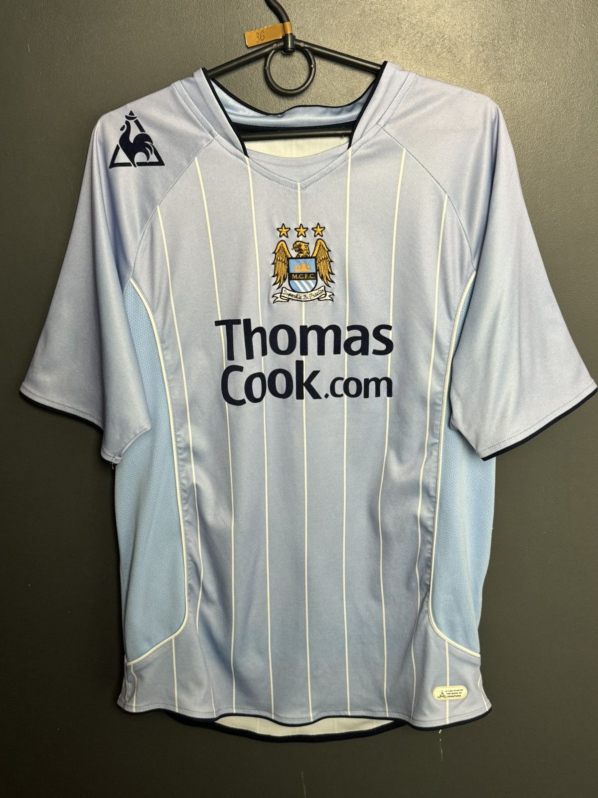 Le Coq Sportif Manchester City 07/08 Home Football Jersey Size US M / EU 48-50 / 2 - 1 Thumbnail