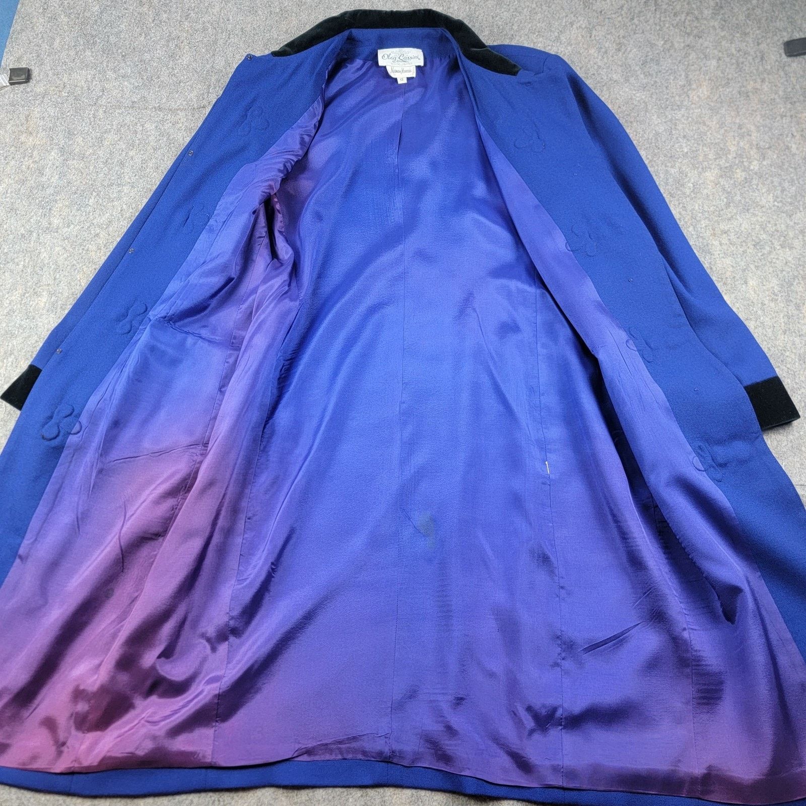 Oleg Cassini Oleg Cassini Vintage Frog Clip Wool Over Coat Jackie O Size XL / US 12-14 / IT 48-50 - 4 Thumbnail