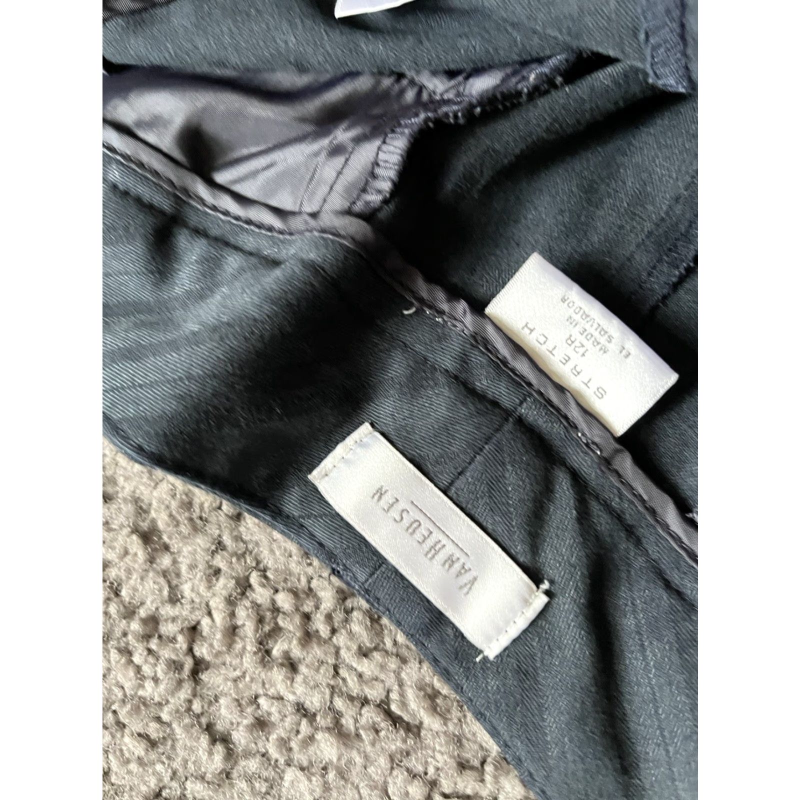 Van Heusen Van Heusen Women's Pants Size 12 Regular Black Stretch Casual Front Pockets Size 34" / US 12 / IT 48 - 5 Thumbnail