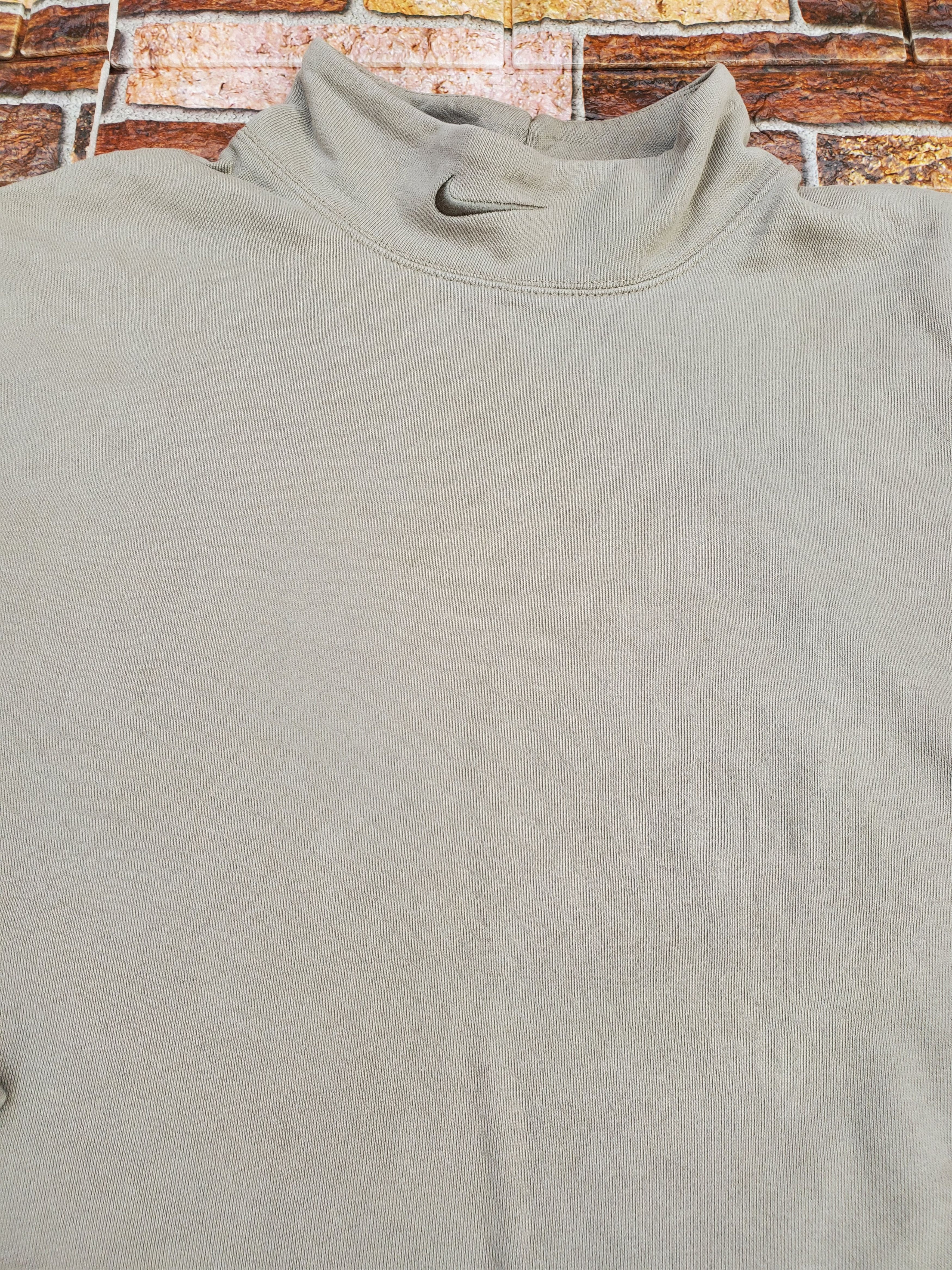 Nike × Vintage Nike tonal mockneck long-sleeve t-shirt Size US M / EU 48-50 / 2 - 3 Thumbnail