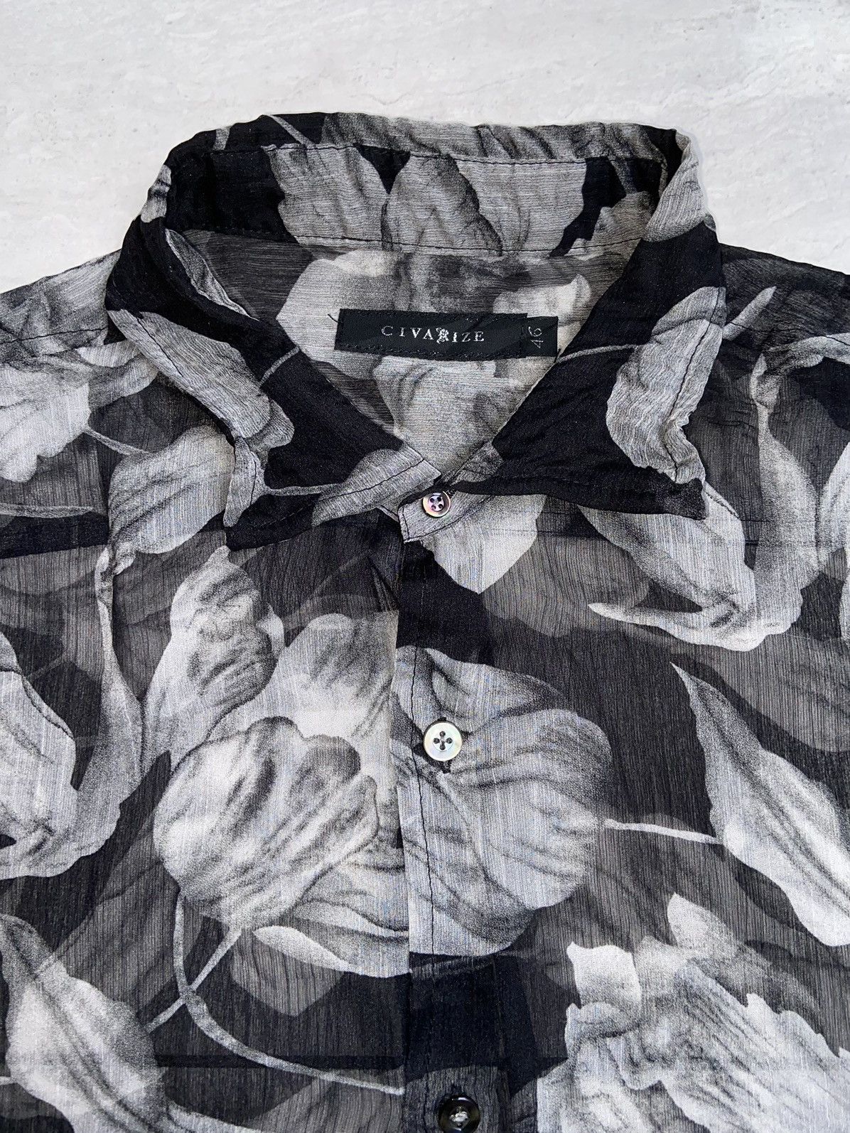 CIVARIZE CIVARIZE Floral Patterned Mesh Shirt Size US M / EU 48-50 / 2 - 5 Thumbnail