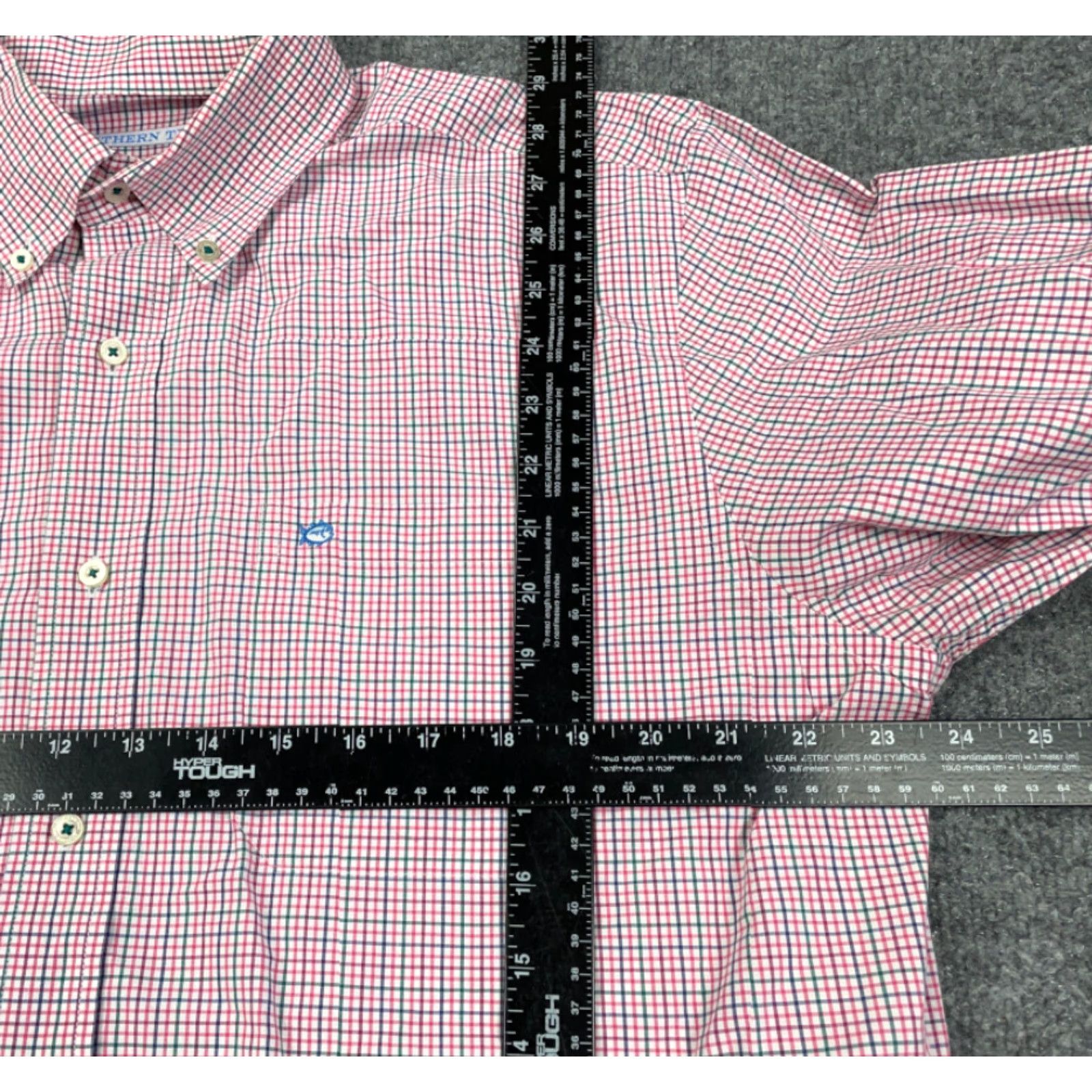 Southern Tide Southern Tide Shirt Button-Up Pink Small Grid Check Pattern Adult Large Preppy Size US L / EU 52-54 / 3 - 4 Thumbnail