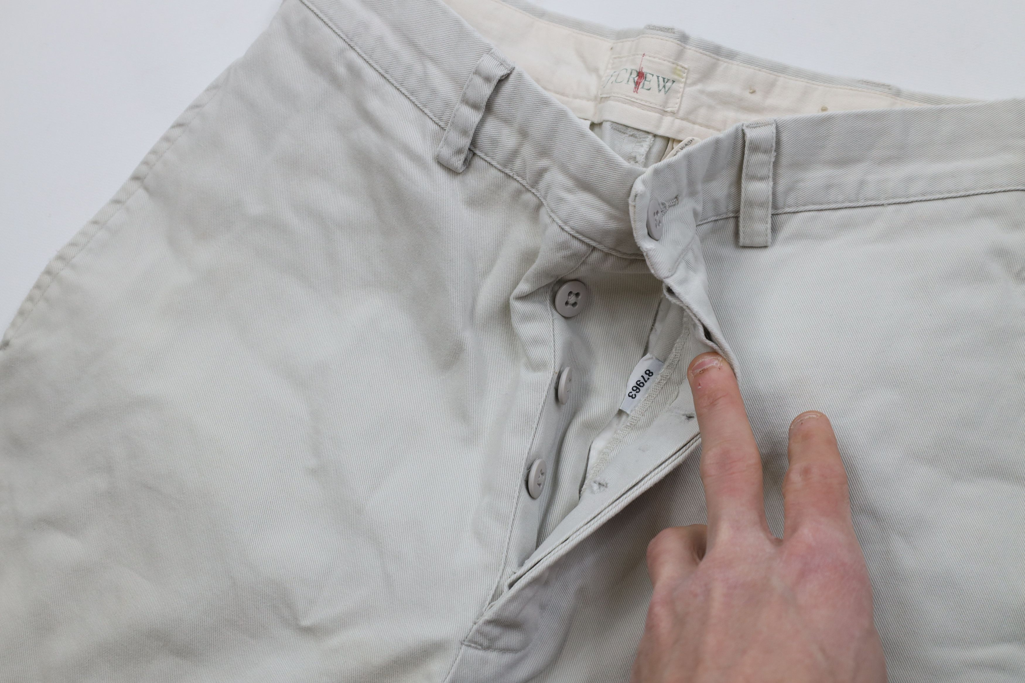 J.Crew Vintage 90s J Crew Button Fly Relaxed Fit Chino Pants Gray Size US 28 / EU 44 - 7 Thumbnail