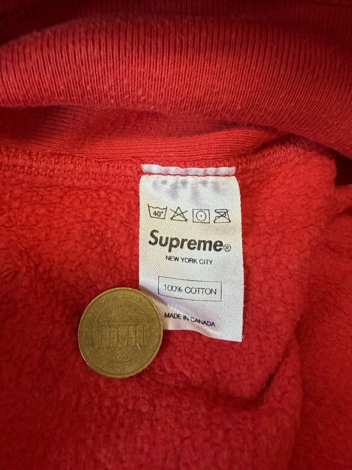 Supreme Supreme Arabic hoodie red ss12 Size US L / EU 52-54 / 3 - 9 Thumbnail