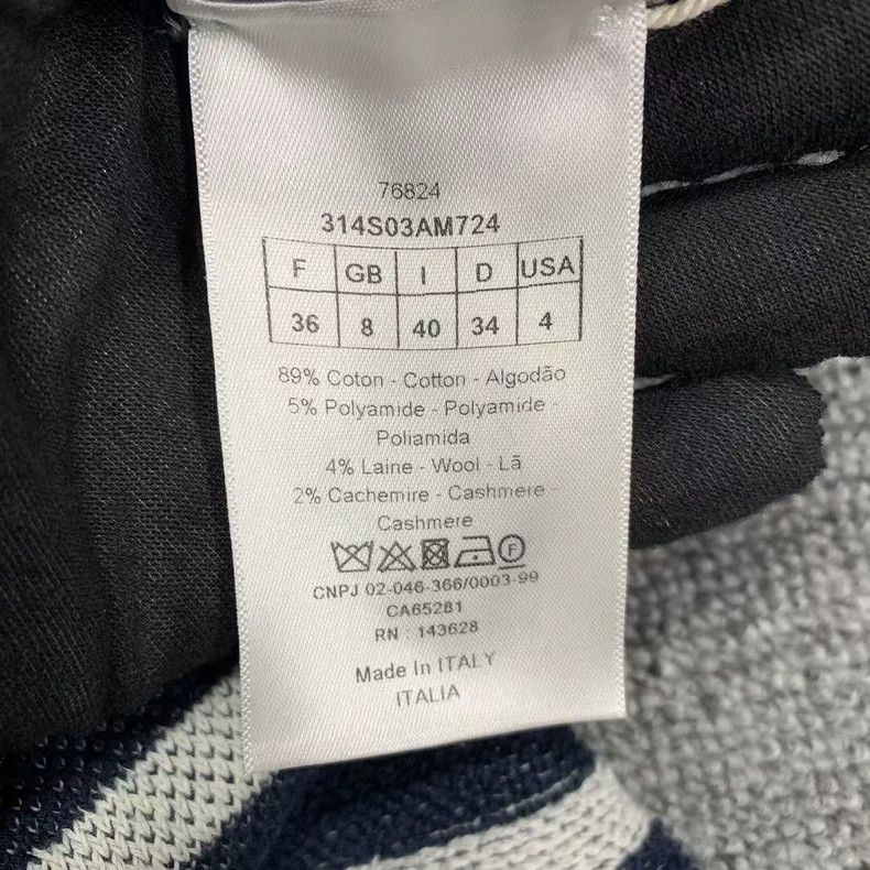 Dior Dior Size 36 Striped printed sweatshirt 2503-Nextarrow Size US XS / EU 42 / 0 - 5 Thumbnail
