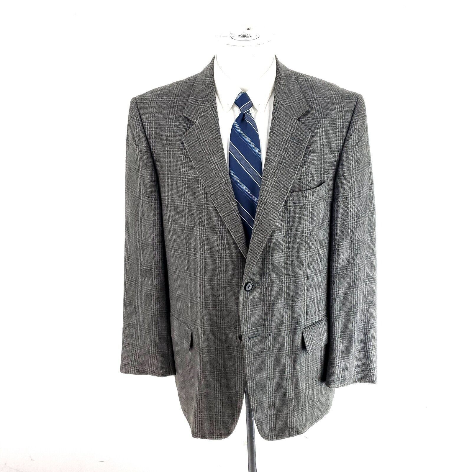 Versini Versini Tweed Wool Silk 2 Button Sport Coat 42R Green Blue C Size 42R - 3 Thumbnail